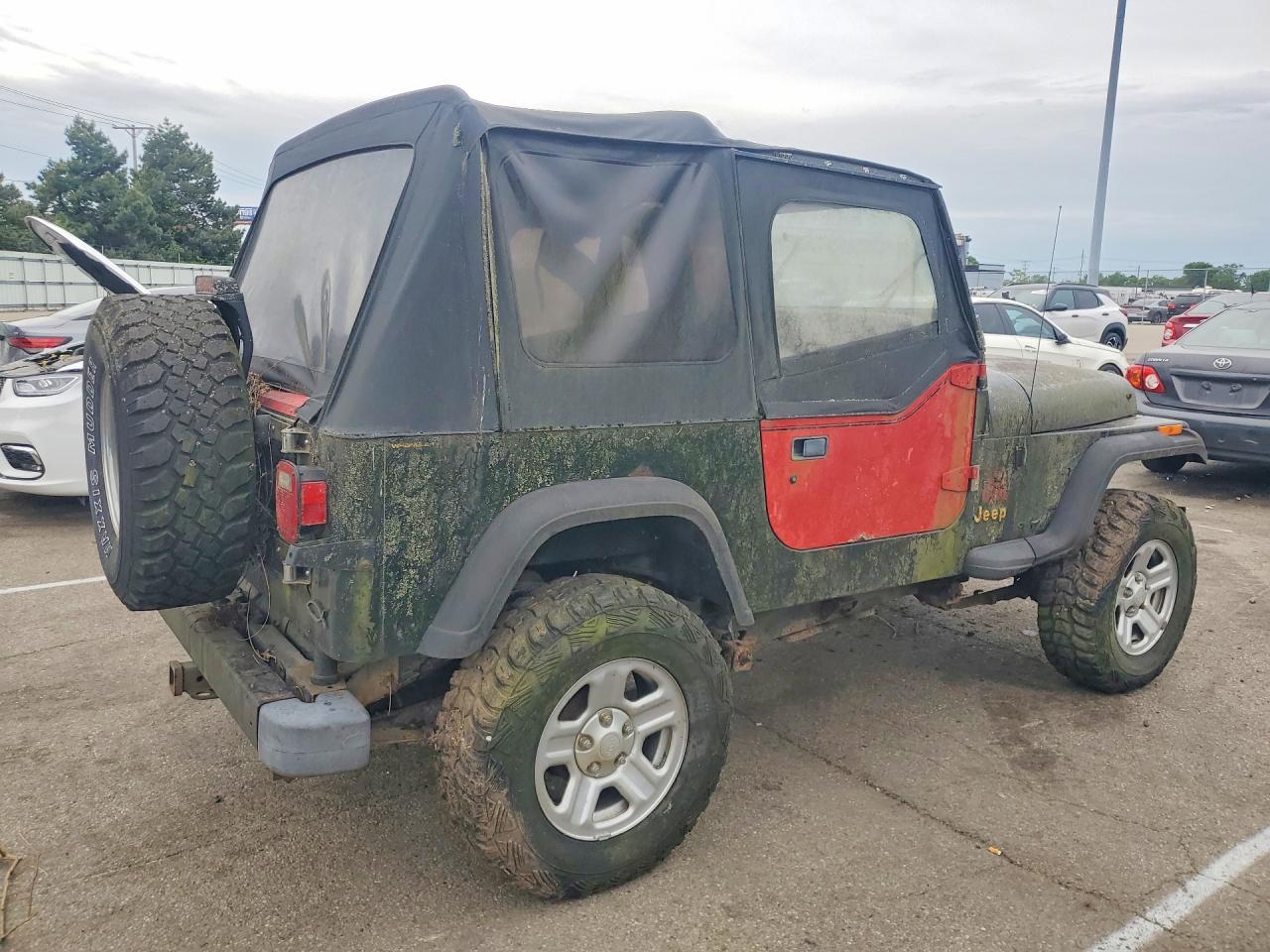 1995 Jeep Wrangler / Yj S Зеленый vin: 1J4FY19P4SP216639