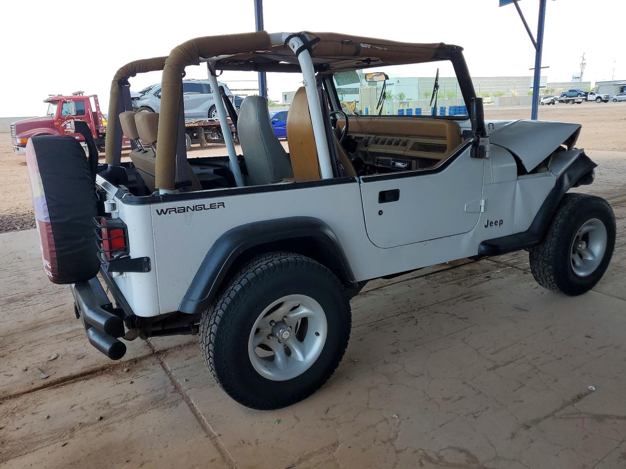 1995 Jeep Wrangler / Yj S White vin: 1J4FY19P4SP260446