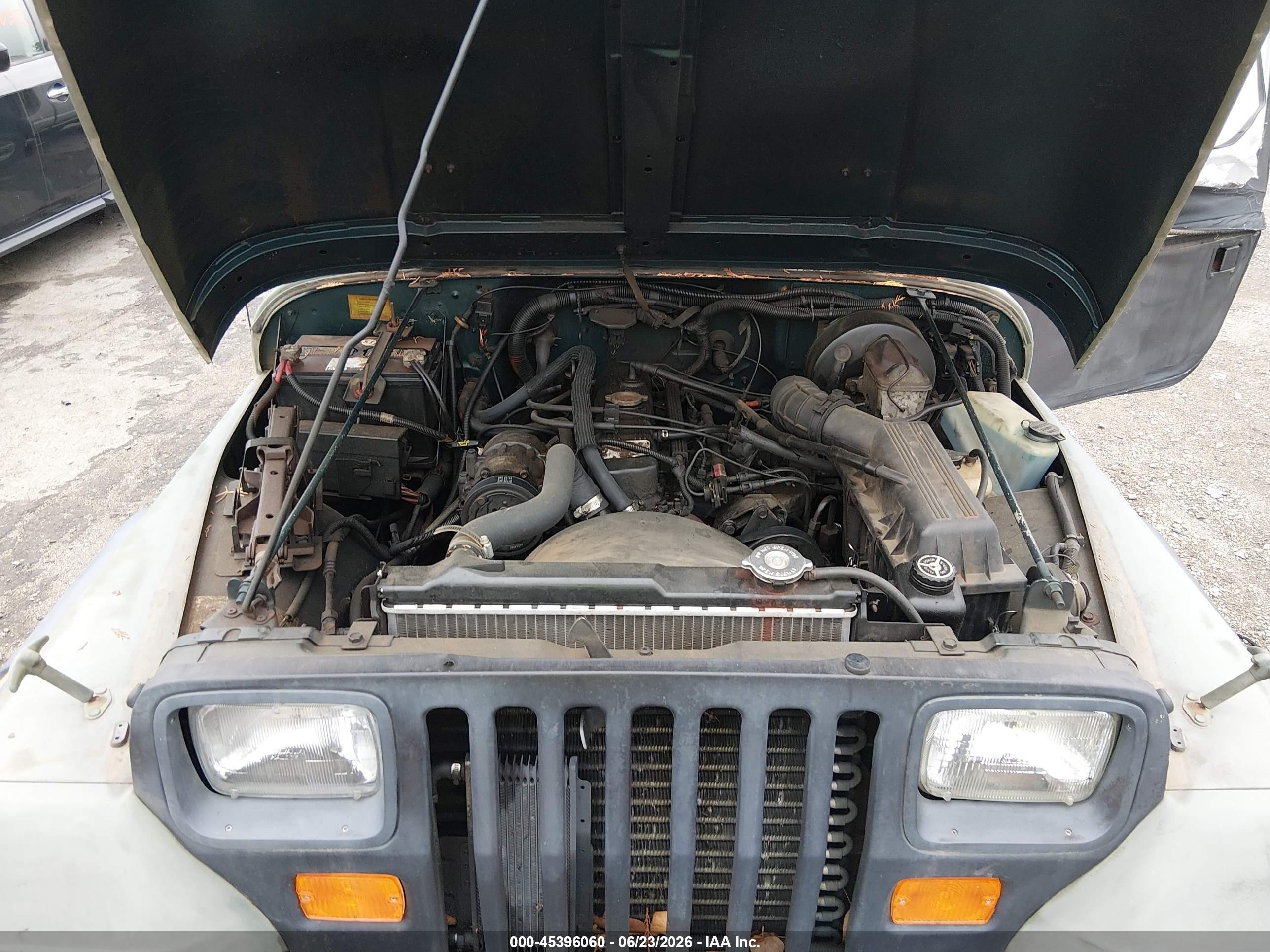 1995 Jeep Wrangler / Yj S/rio Grande Green vin: 1J4FY19P4SP273911