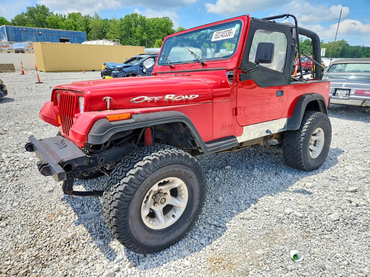 1994 Jeep Wrangler / Yj S Red vin: 1J4FY19P5RP438312
