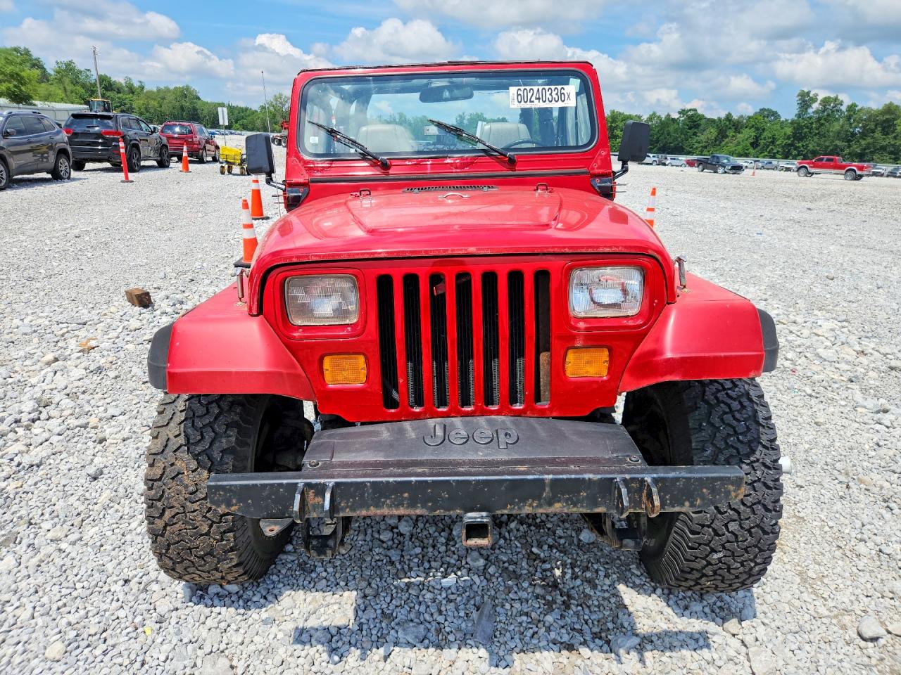 1994 Jeep Wrangler / Yj S Red vin: 1J4FY19P5RP438312