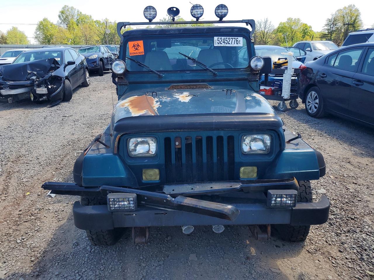 1995 Jeep Wrangler Green vin: 1J4FY19P5SP266062