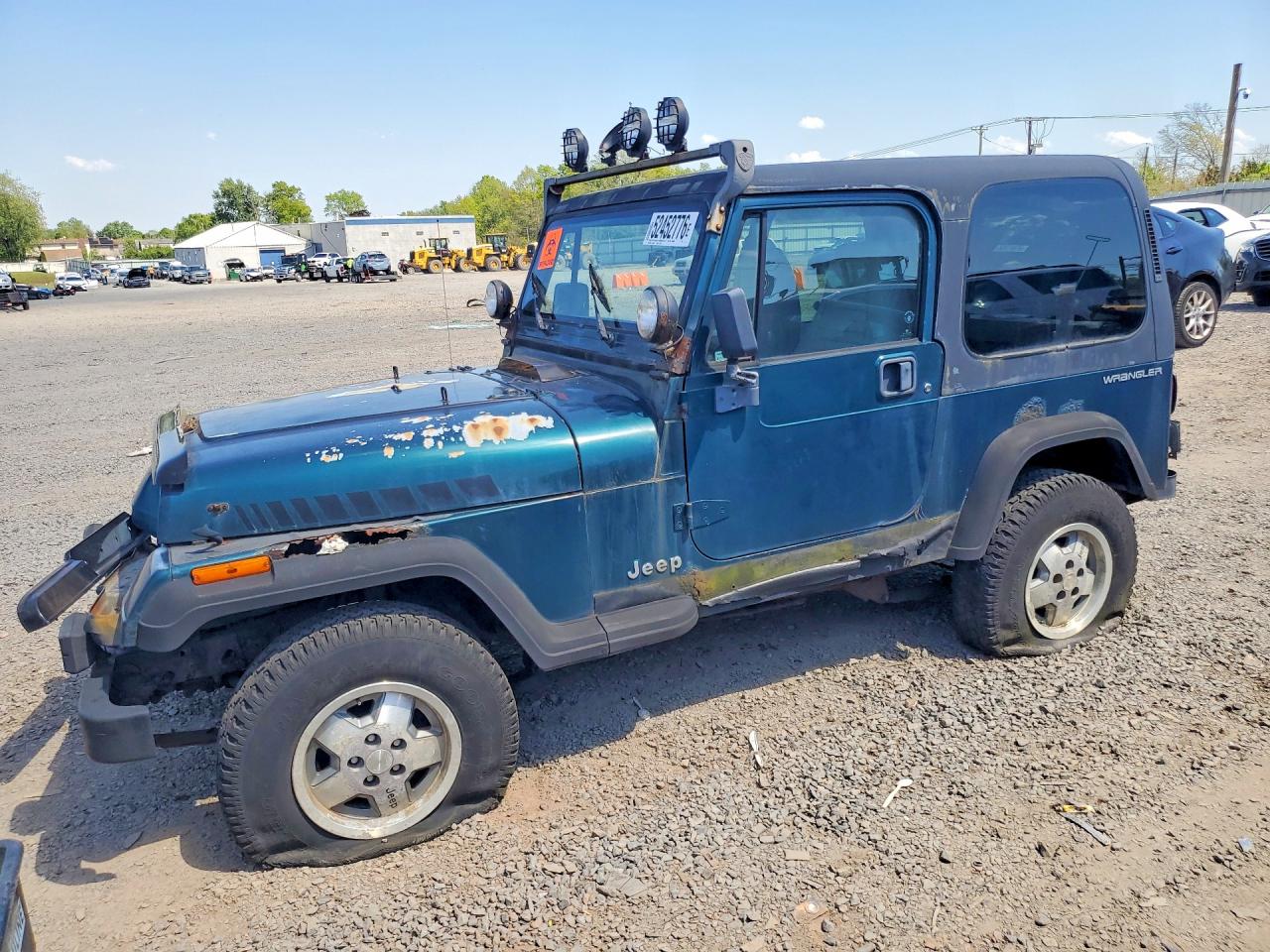 1995 Jeep Wrangler Green vin: 1J4FY19P5SP266062