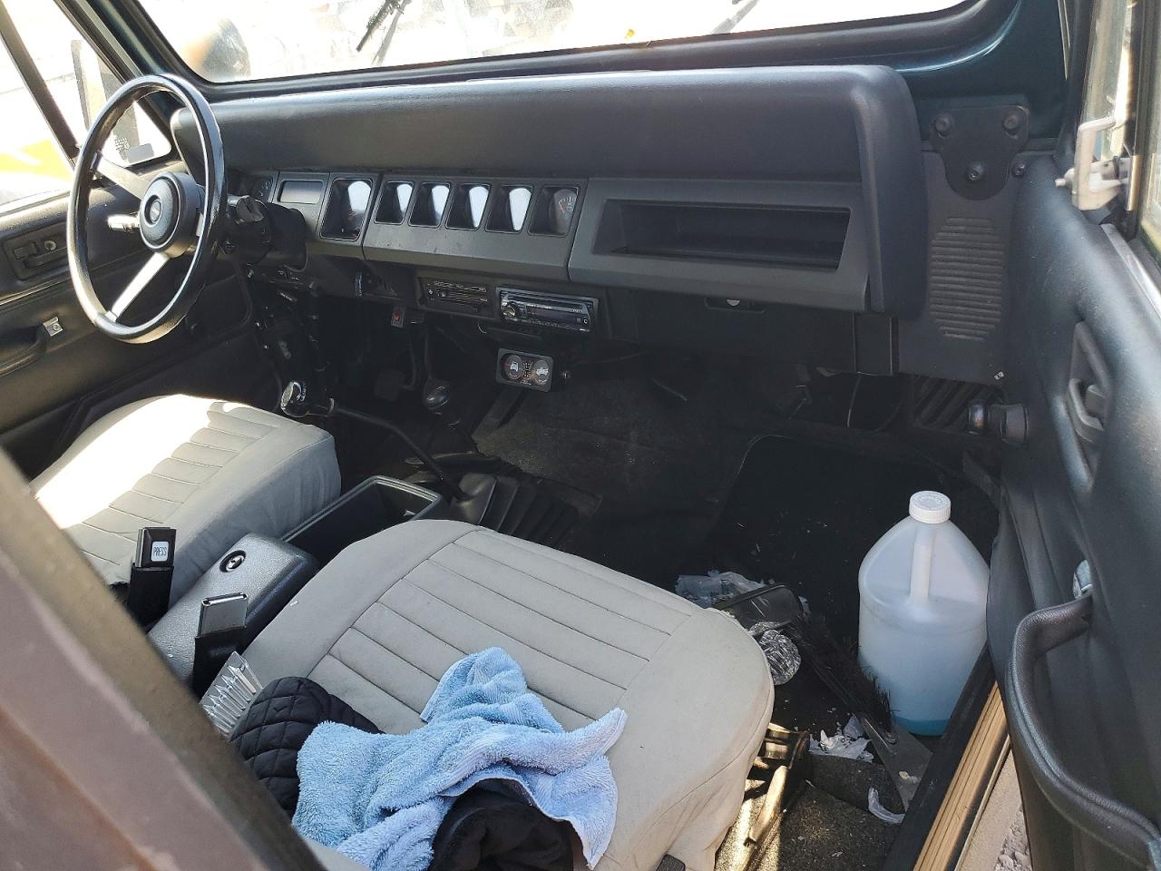 1995 Jeep Wrangler Green vin: 1J4FY19P5SP266062