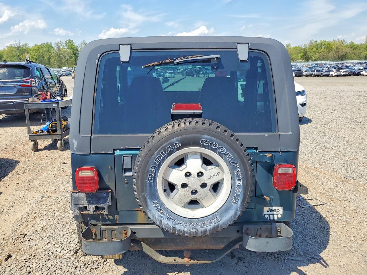 1995 Jeep Wrangler Green vin: 1J4FY19P5SP266062
