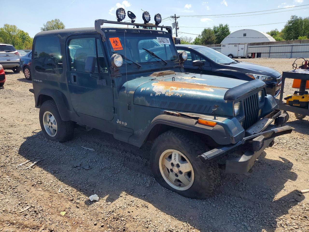 1995 Jeep Wrangler Green vin: 1J4FY19P5SP266062
