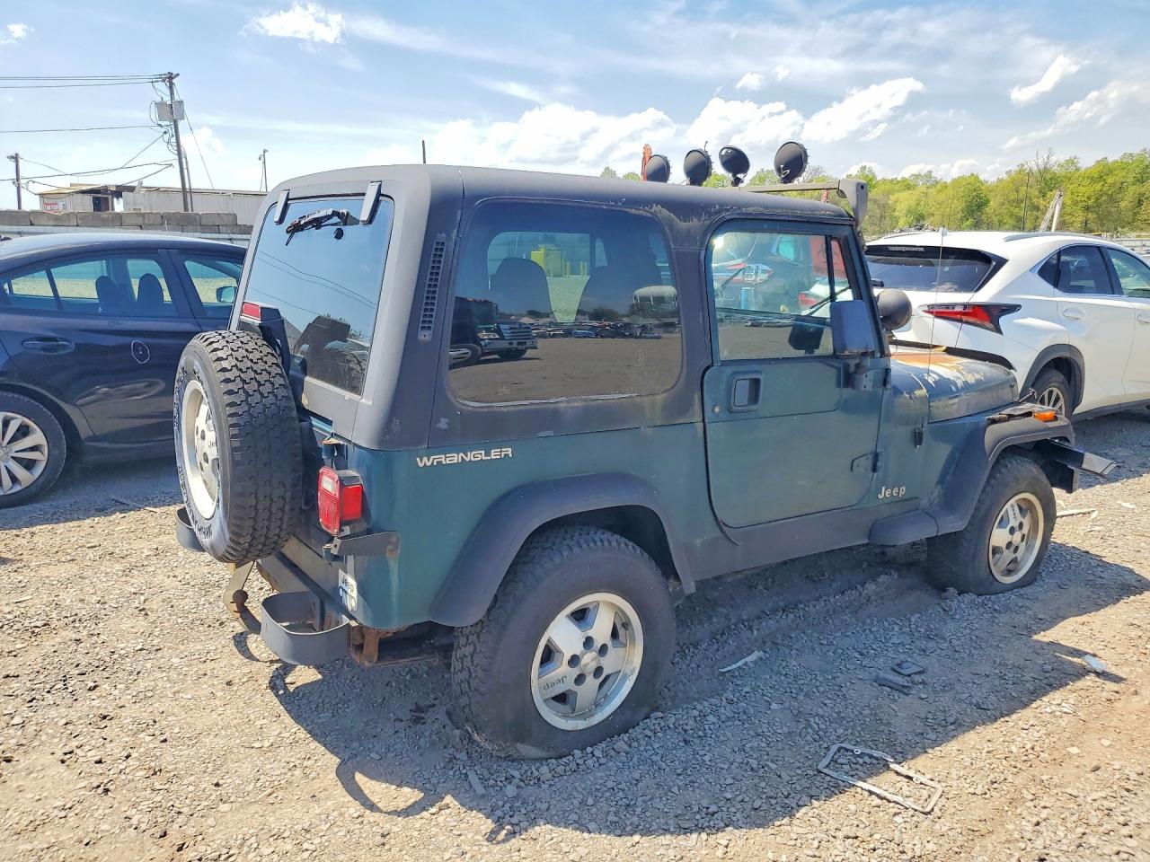 1995 Jeep Wrangler Green vin: 1J4FY19P5SP266062