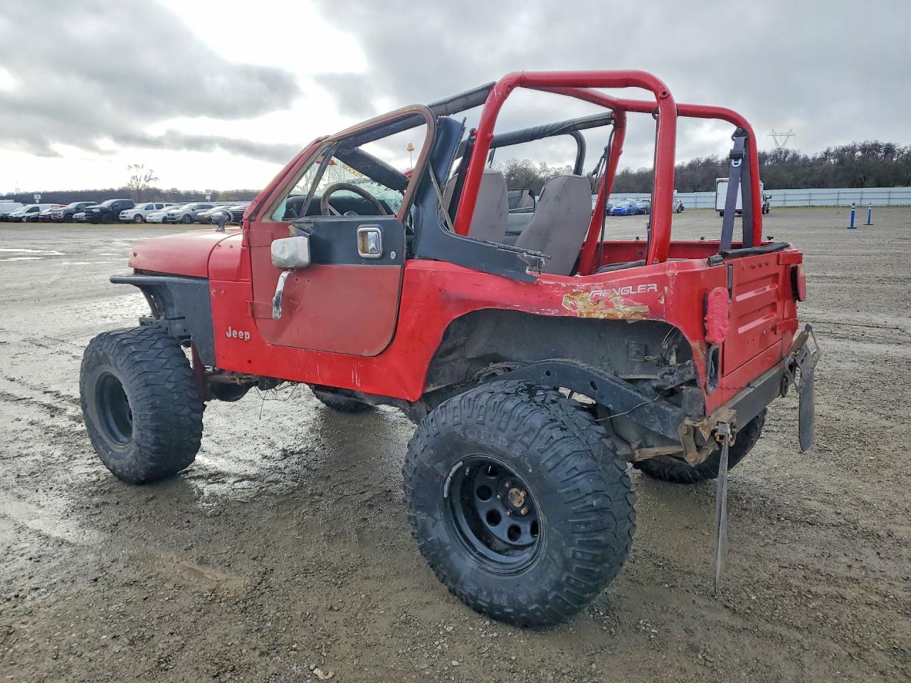 1993 Jeep Wrangler / Yj S Red vin: 1J4FY19P6PP206492