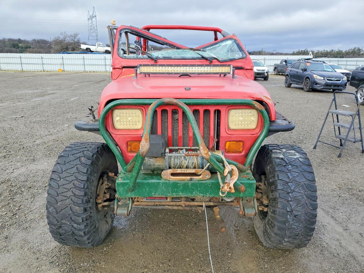 1993 Jeep Wrangler / Yj S Red vin: 1J4FY19P6PP206492