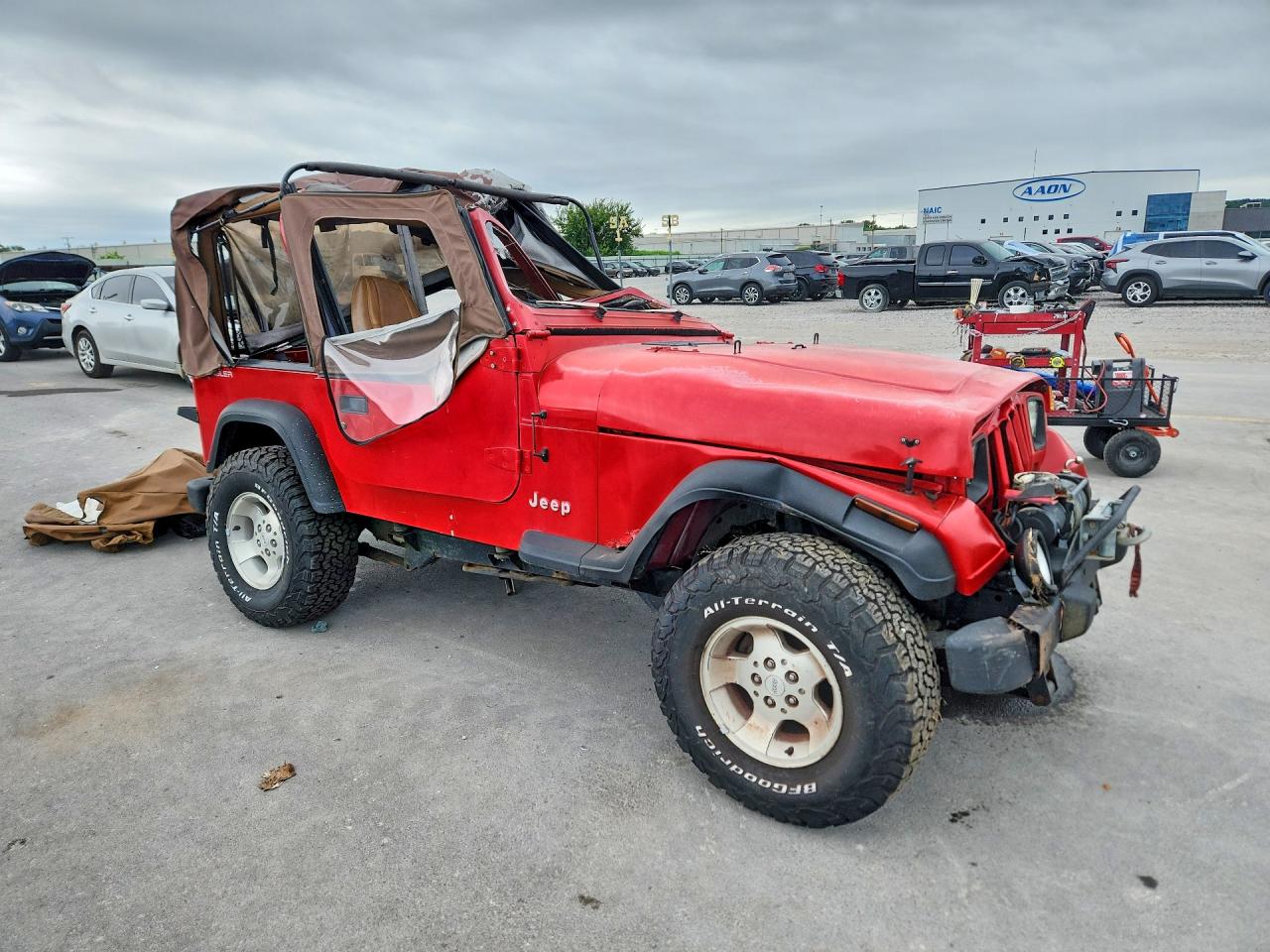 1994 Jeep Wrangler / Yj S Red vin: 1J4FY19P6RP406484