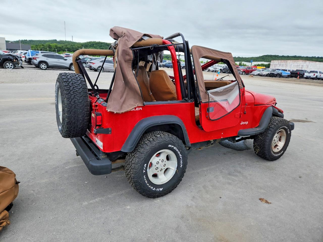 1994 Jeep Wrangler / Yj S Красный vin: 1J4FY19P6RP406484