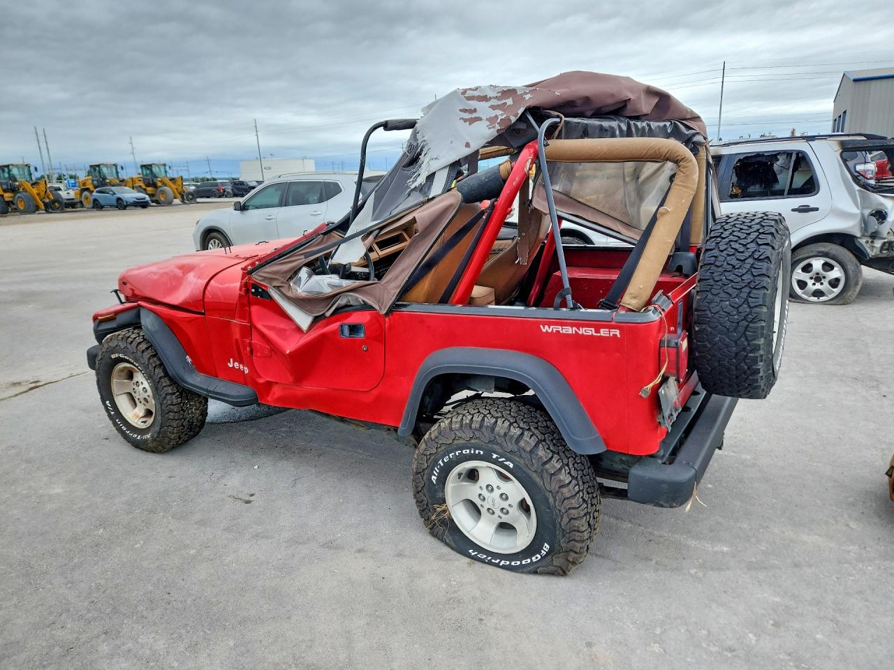 1994 Jeep Wrangler / Yj S Red vin: 1J4FY19P6RP406484