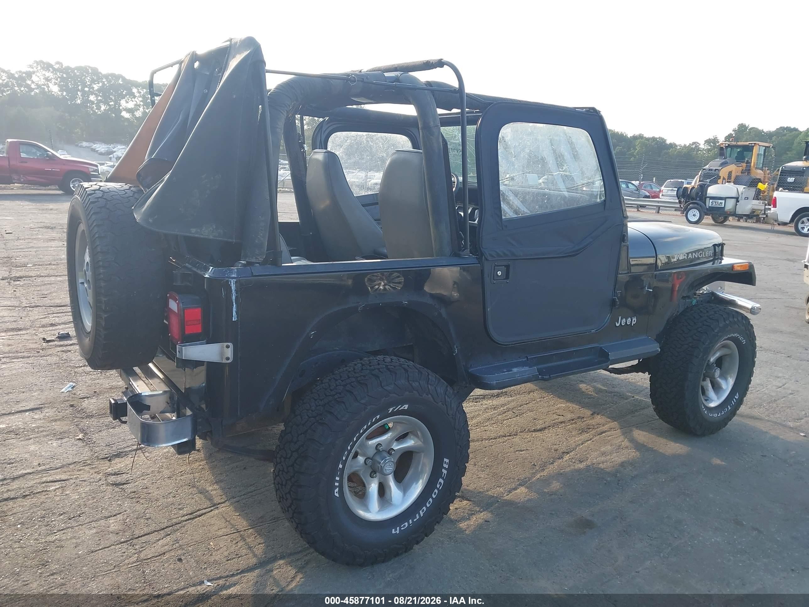 1995 Jeep Wrangler / Yj S/rio Grande Black vin: 1J4FY19P6SP267575