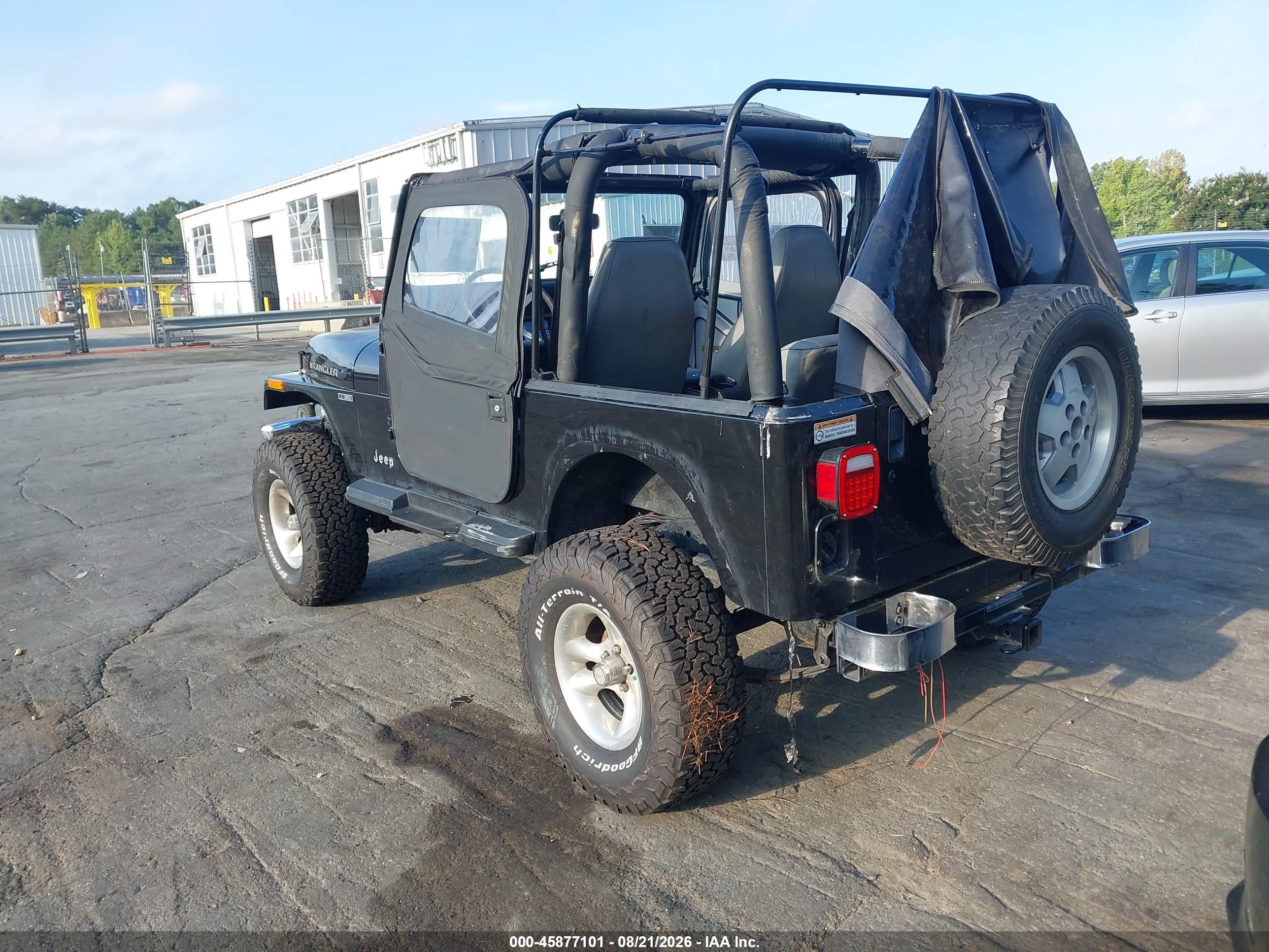 1995 Jeep Wrangler / Yj S/rio Grande Black vin: 1J4FY19P6SP267575