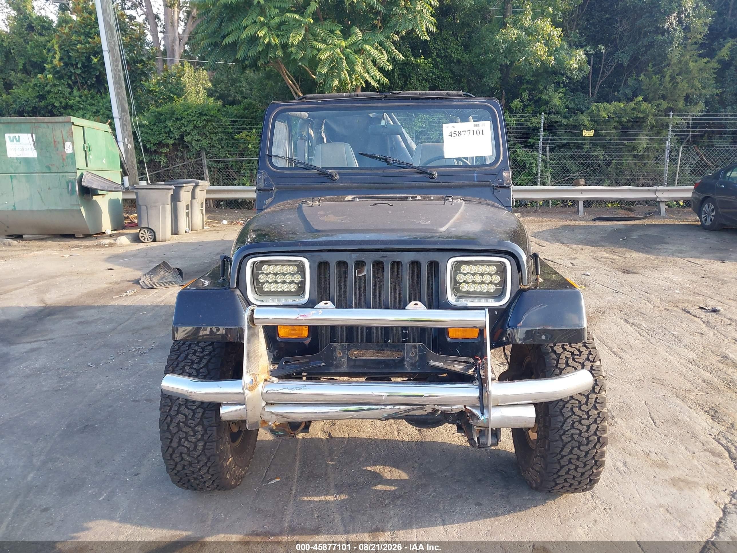 1995 Jeep Wrangler / Yj S/rio Grande Black vin: 1J4FY19P6SP267575