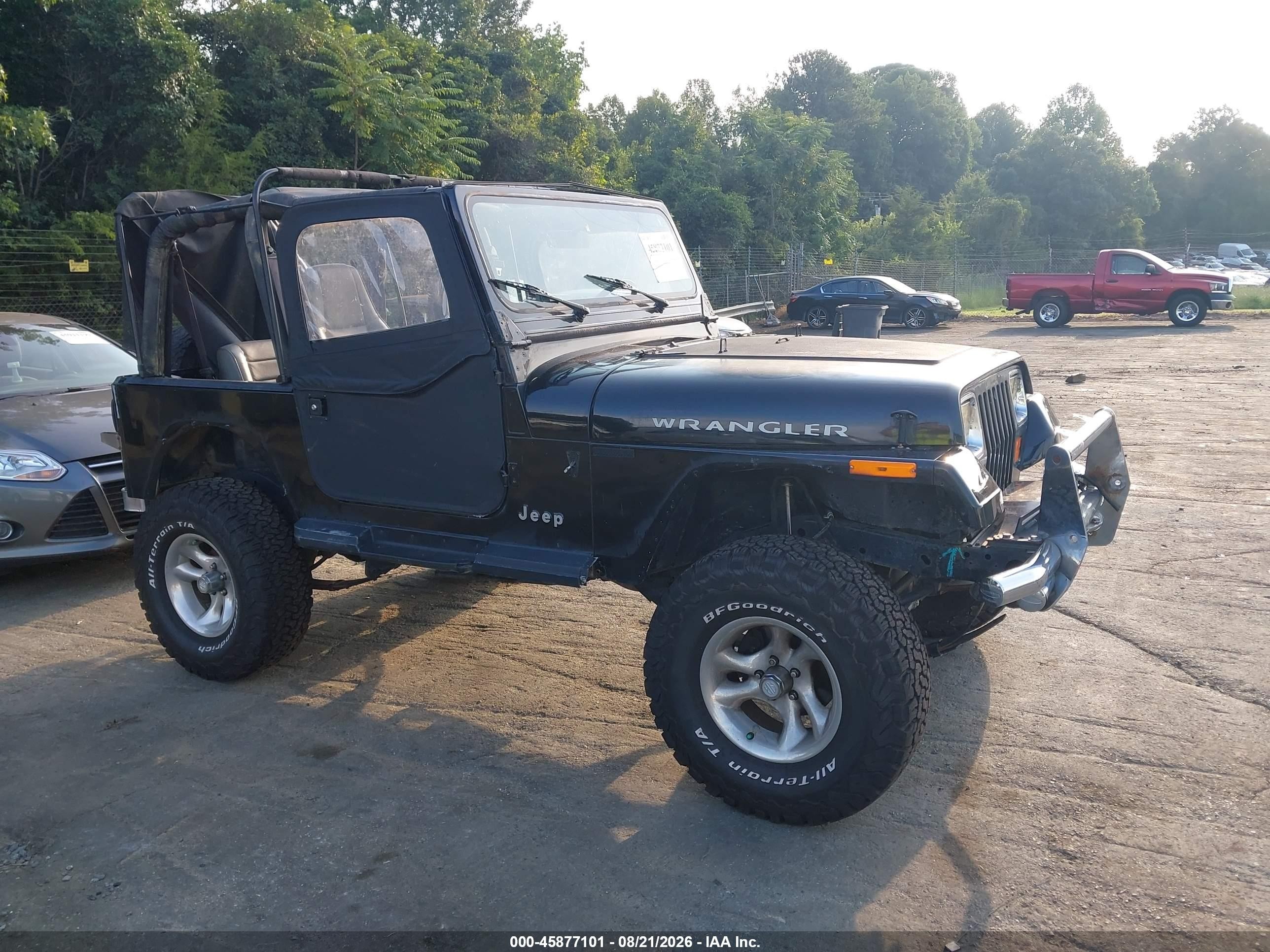 1995 Jeep Wrangler / Yj S/rio Grande Black vin: 1J4FY19P6SP267575