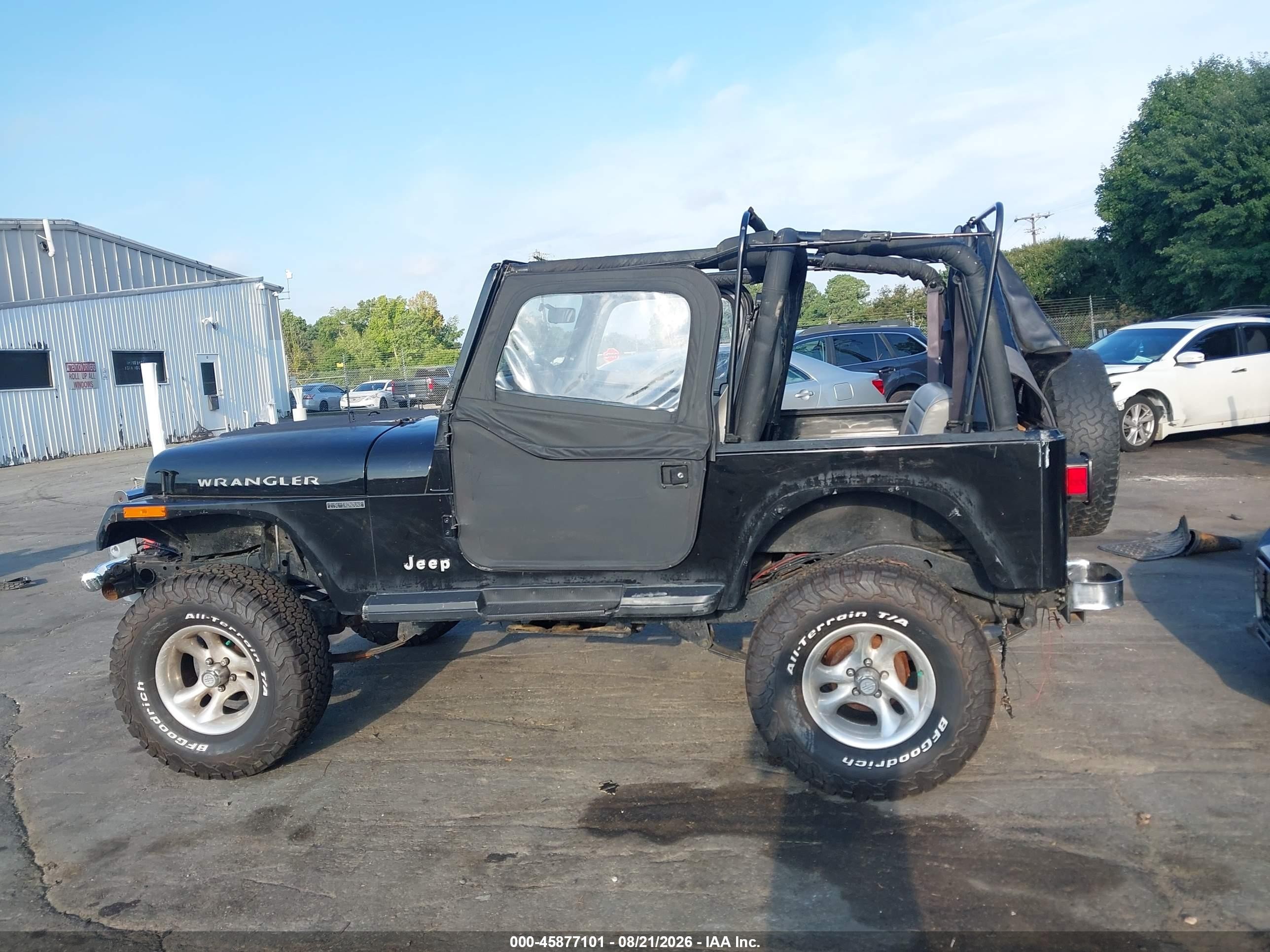 1995 Jeep Wrangler / Yj S/rio Grande Black vin: 1J4FY19P6SP267575