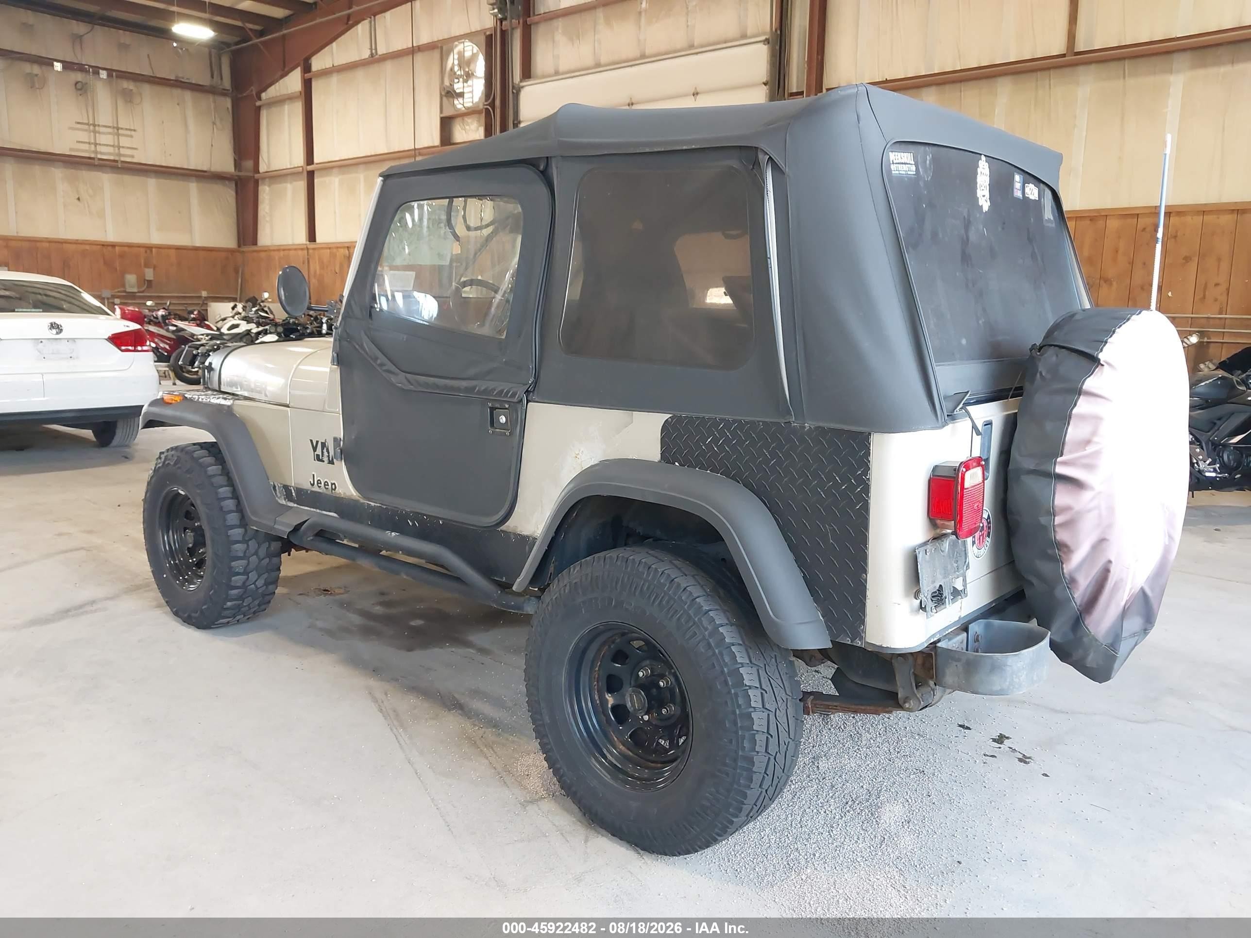 1995 Jeep Wrangler / Yj S/rio Grande Tan vin: 1J4FY19P6SP307850