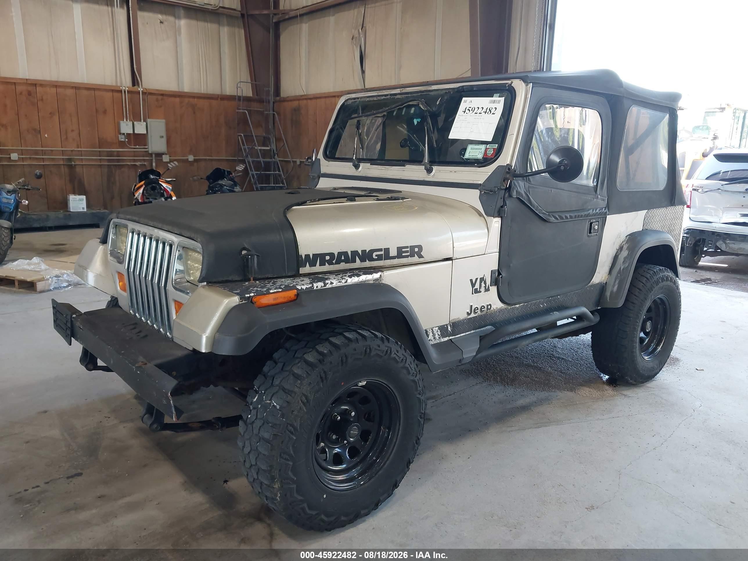 1995 Jeep Wrangler / Yj S/rio Grande Tan vin: 1J4FY19P6SP307850