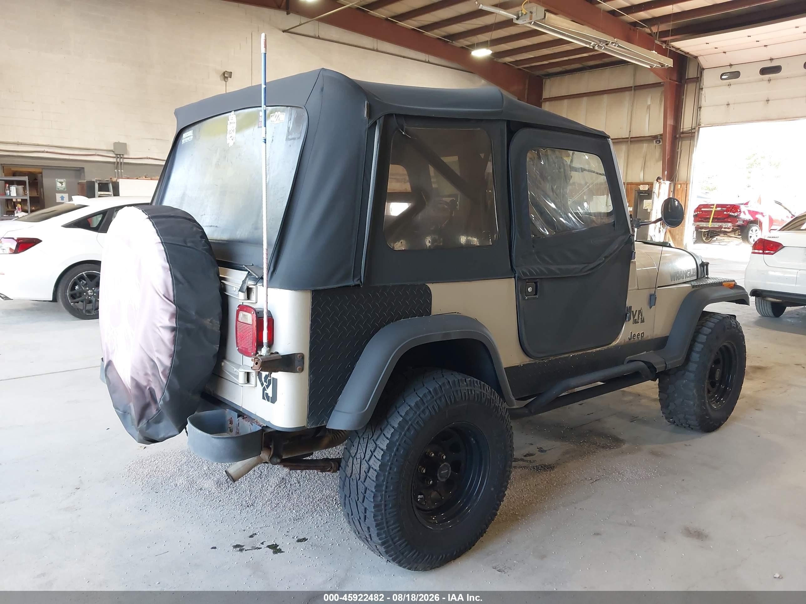 1995 Jeep Wrangler / Yj S/rio Grande Tan vin: 1J4FY19P6SP307850