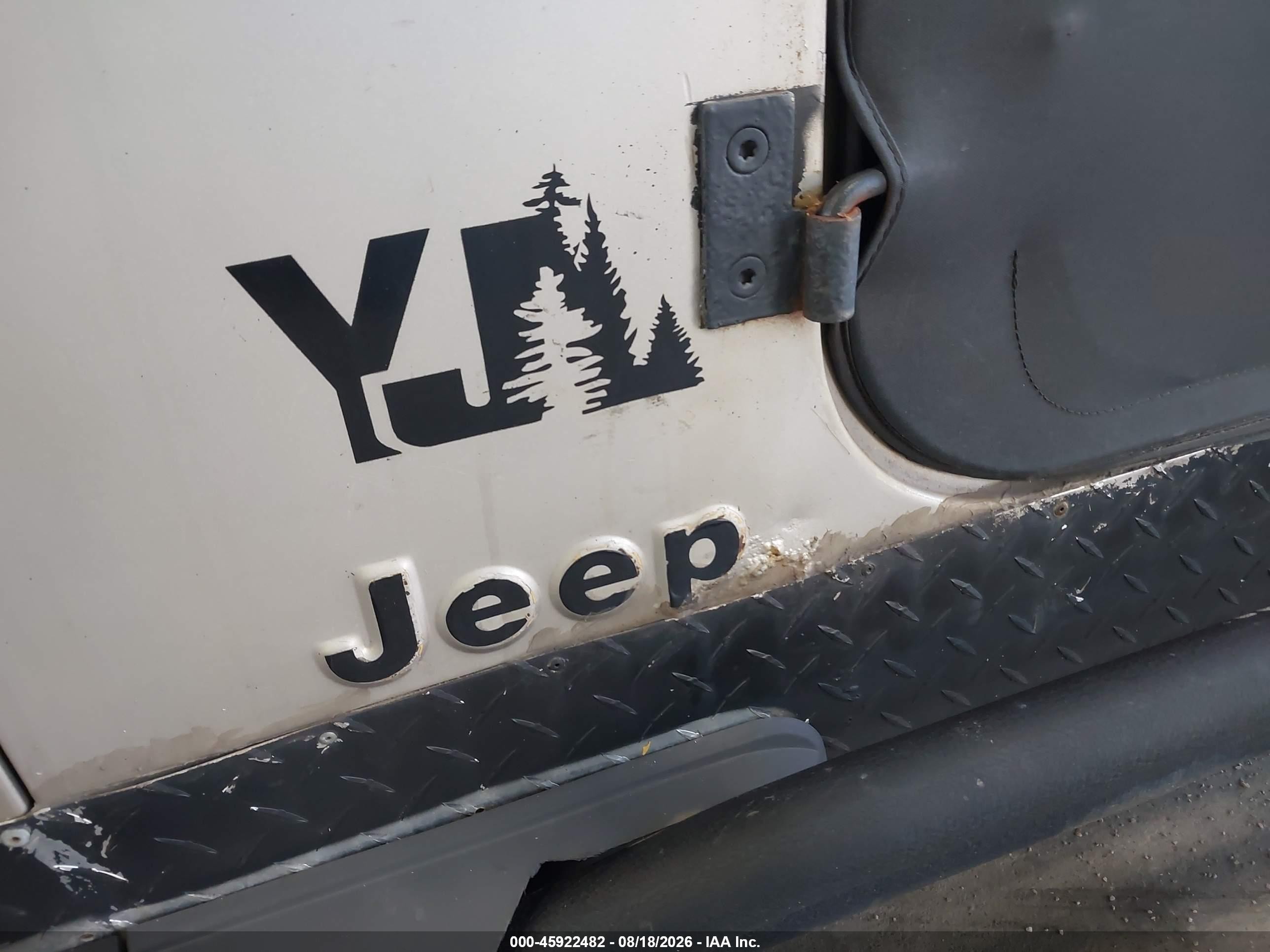 1995 Jeep Wrangler / Yj S/rio Grande Tan vin: 1J4FY19P6SP307850