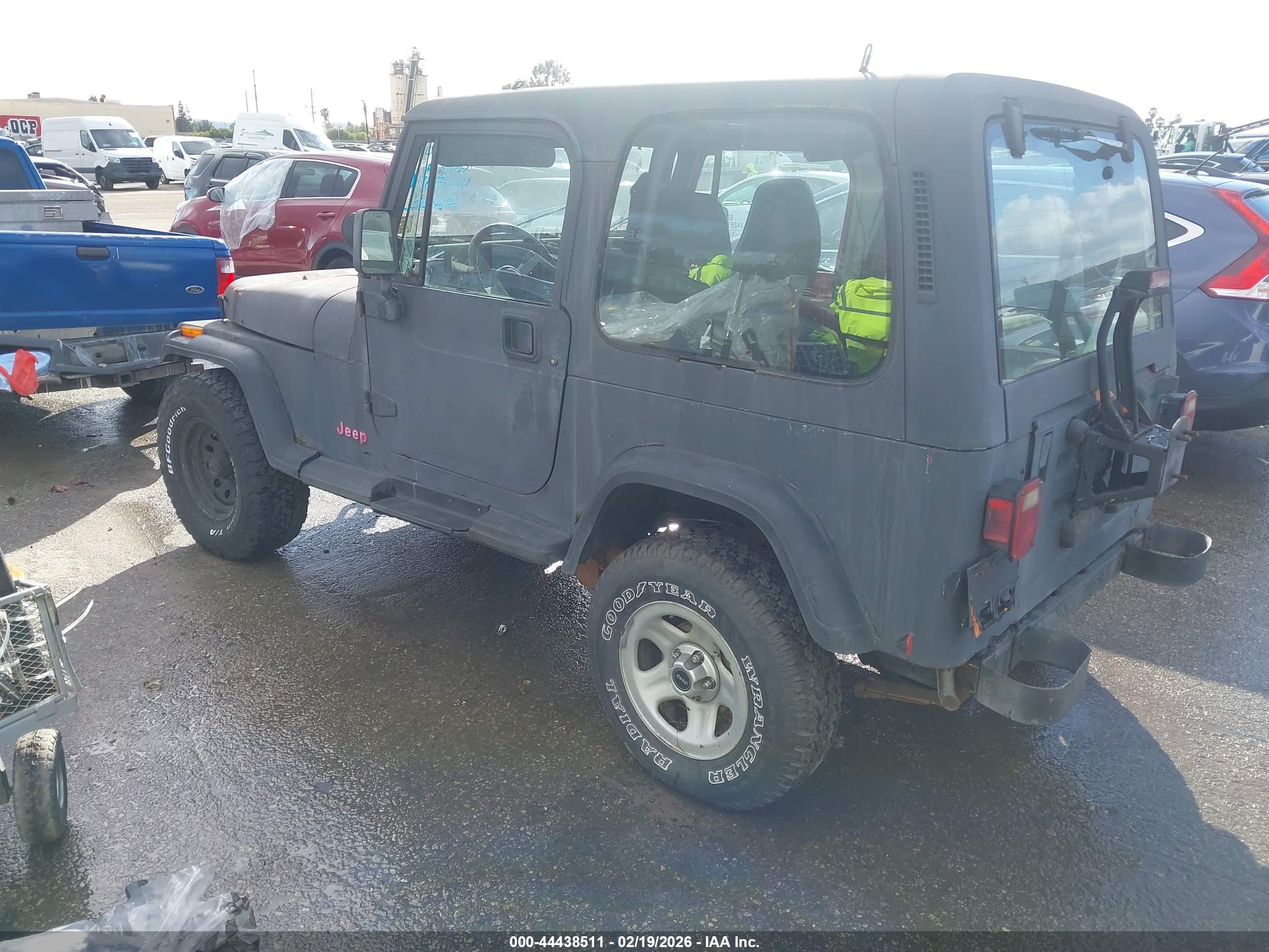 1994 Jeep Wrangler / Yj S Черный vin: 1J4FY19P7RP419745