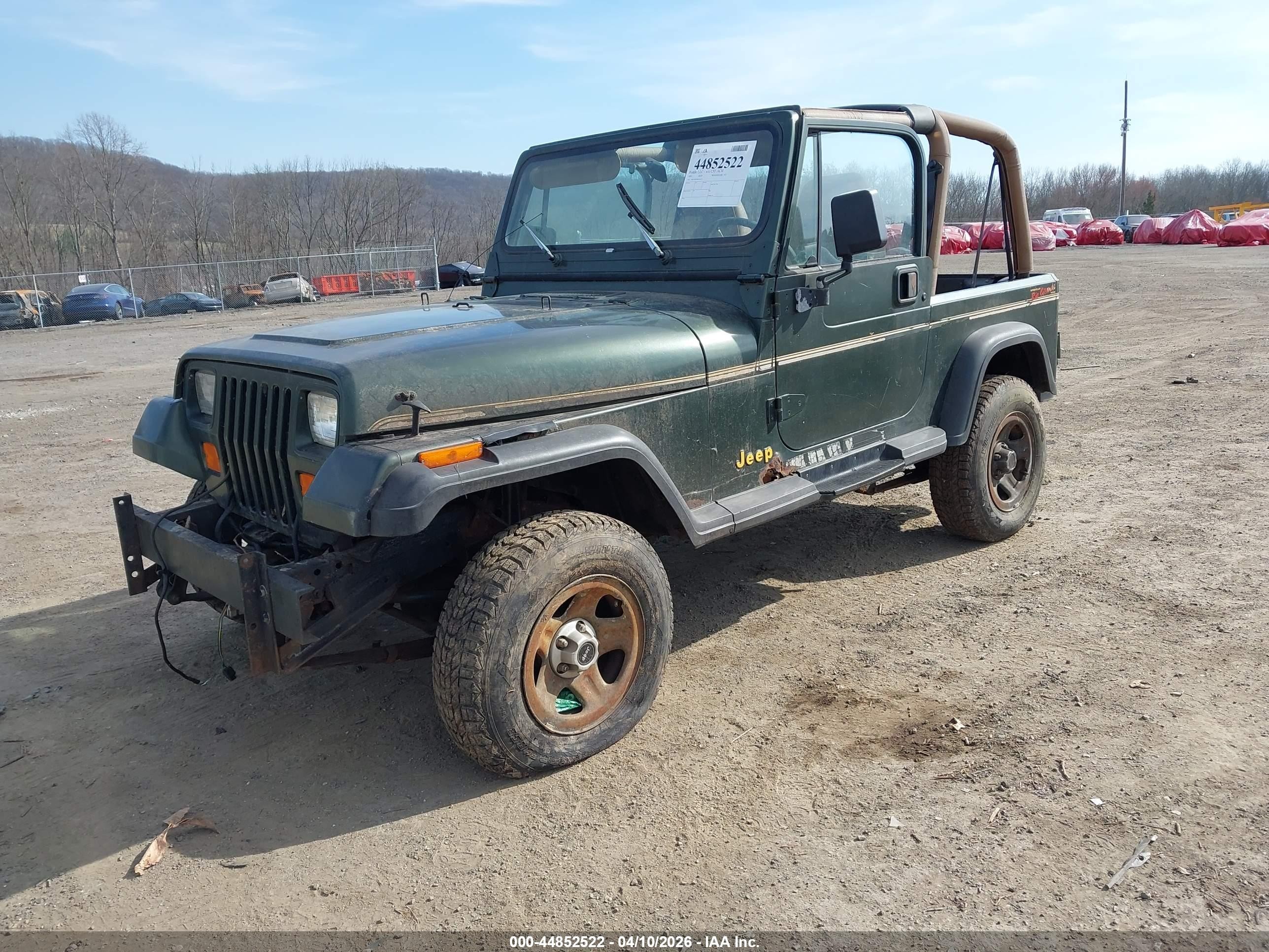 1995 Jeep Wrangler / Yj S/rio Grande Зеленый vin: 1J4FY19P7SP236335
