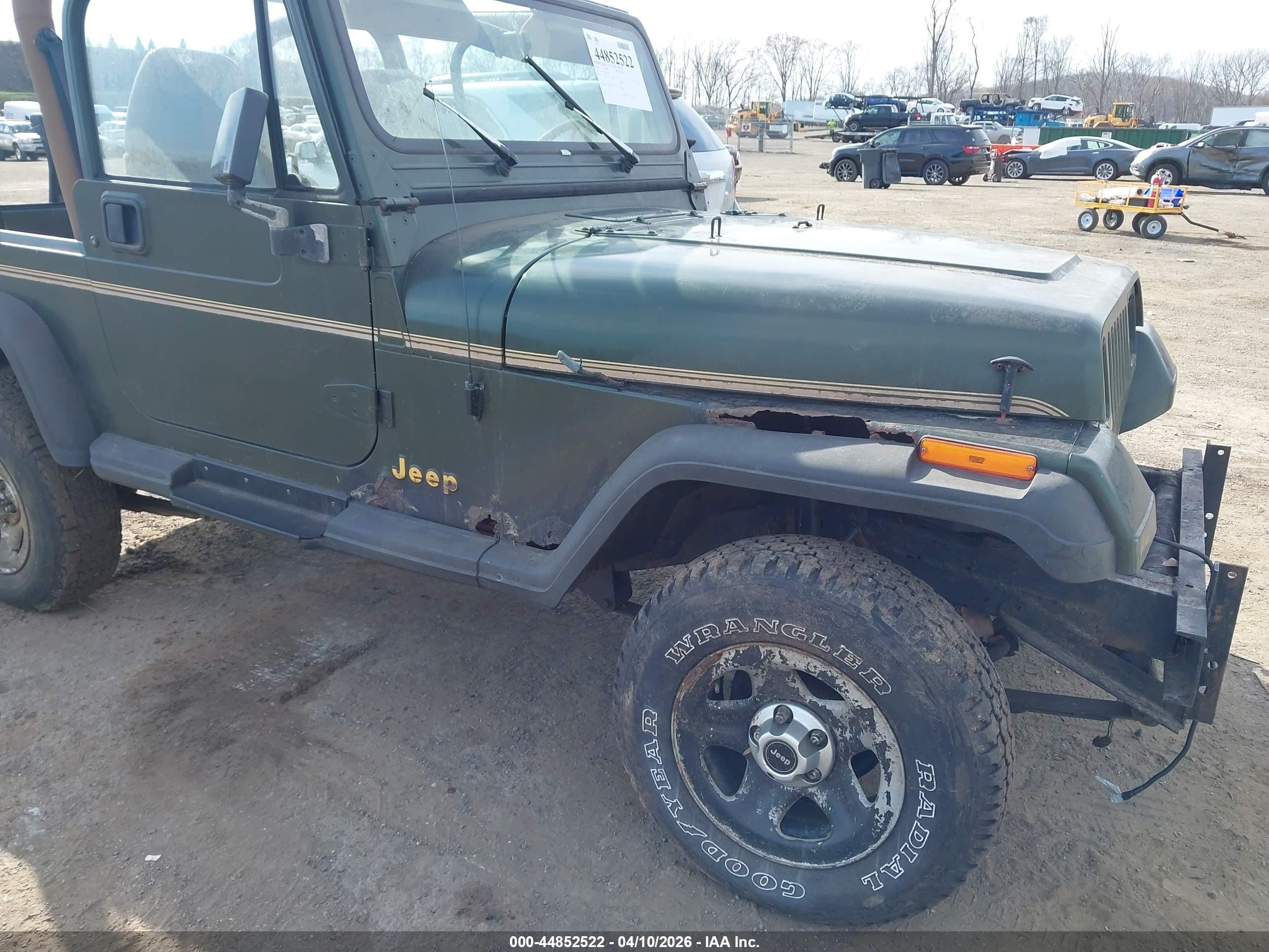 1995 Jeep Wrangler / Yj S/rio Grande Зеленый vin: 1J4FY19P7SP236335