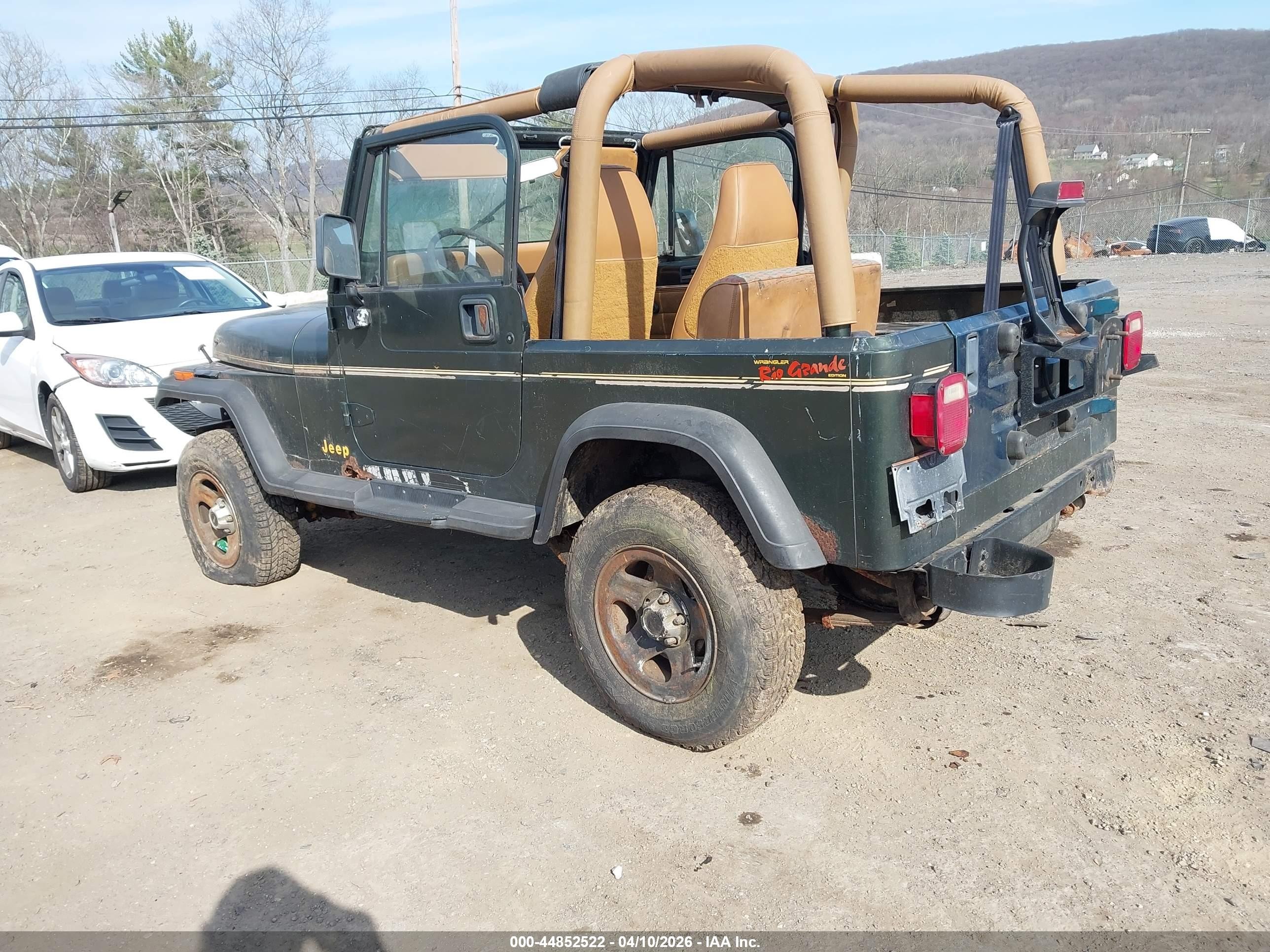 1995 Jeep Wrangler / Yj S/rio Grande Зеленый vin: 1J4FY19P7SP236335
