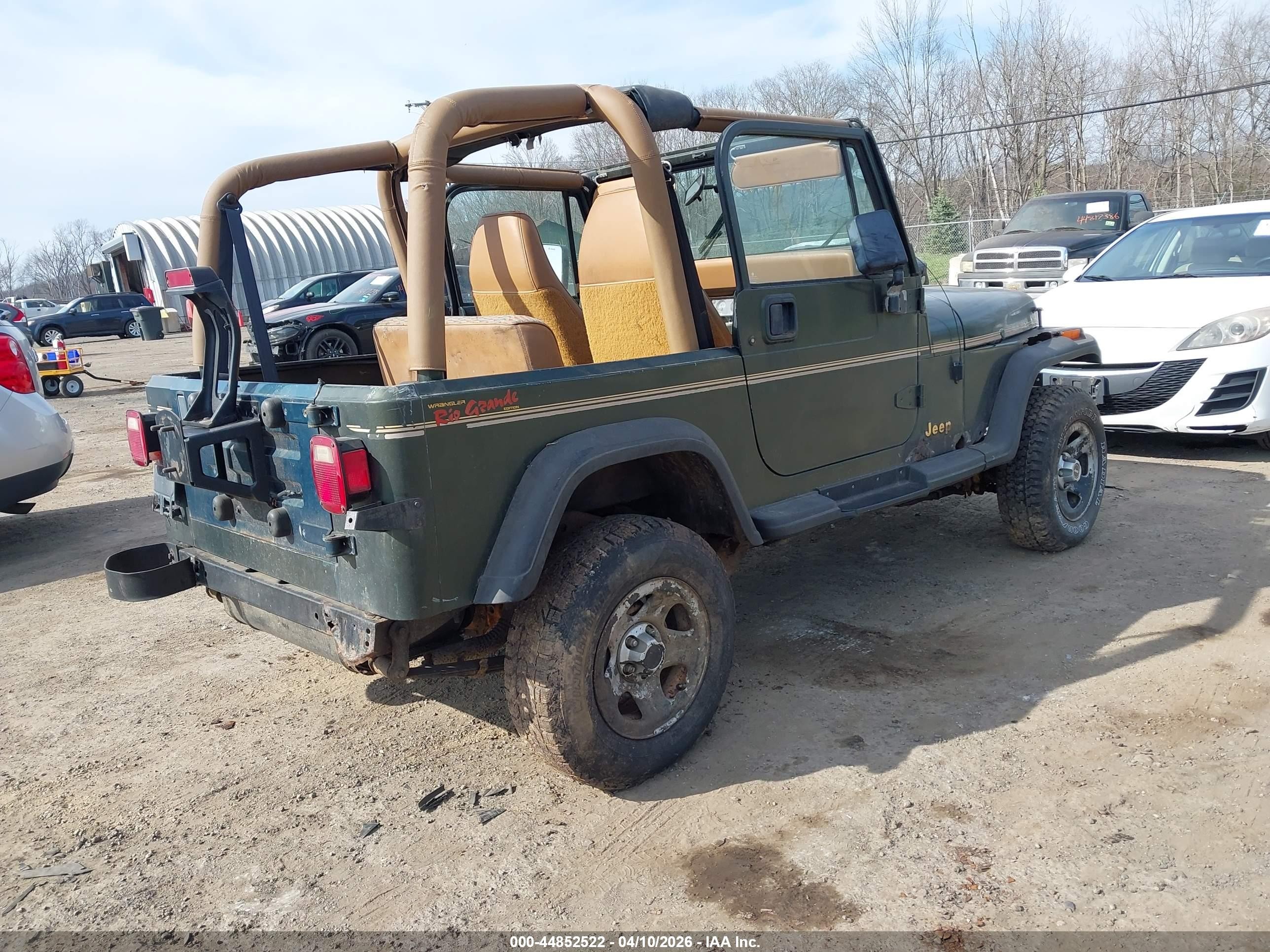 1995 Jeep Wrangler / Yj S/rio Grande Зеленый vin: 1J4FY19P7SP236335