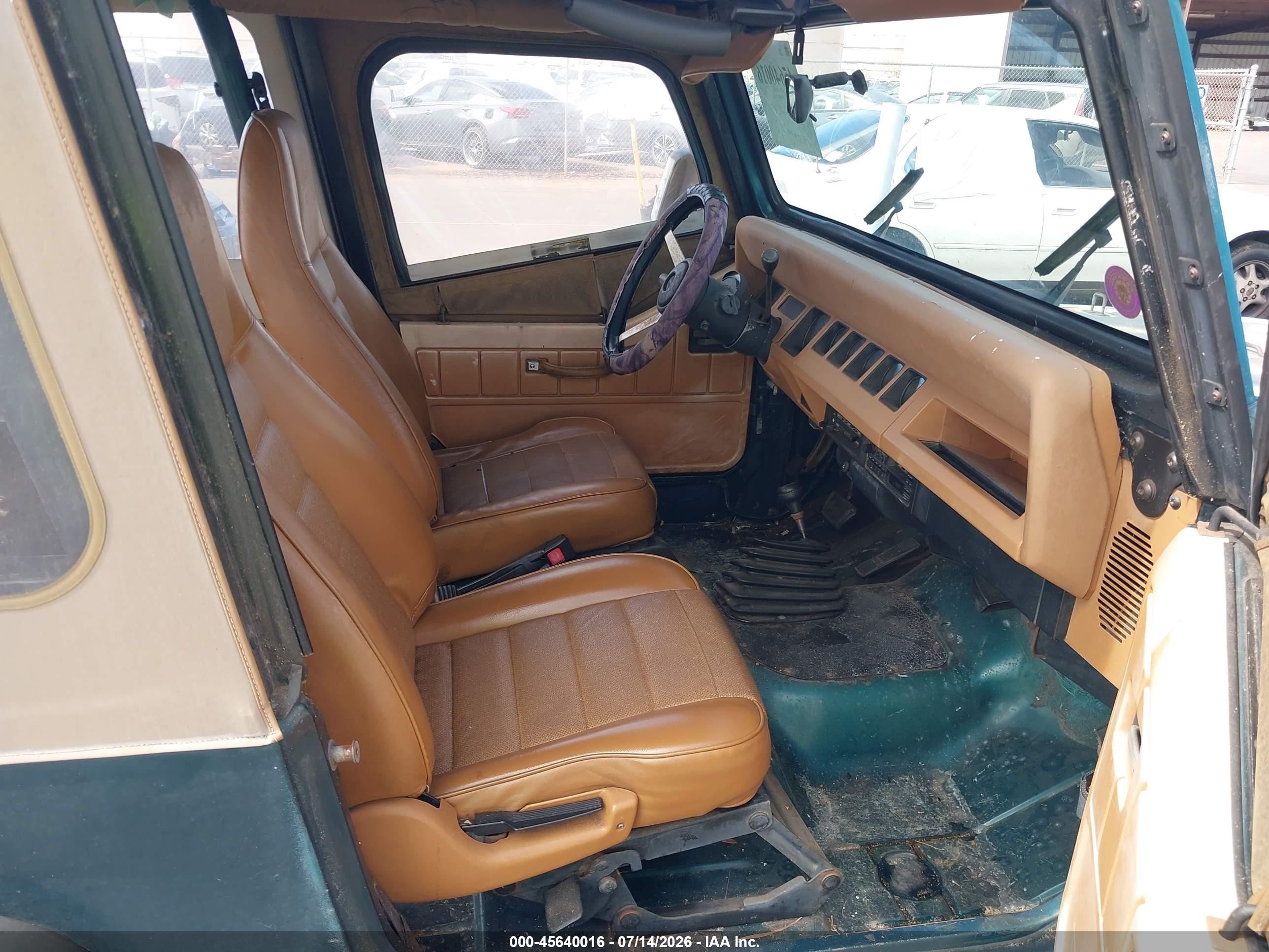1995 Jeep Wrangler / Yj S/rio Grande Light Blue vin: 1J4FY19P7SP237890
