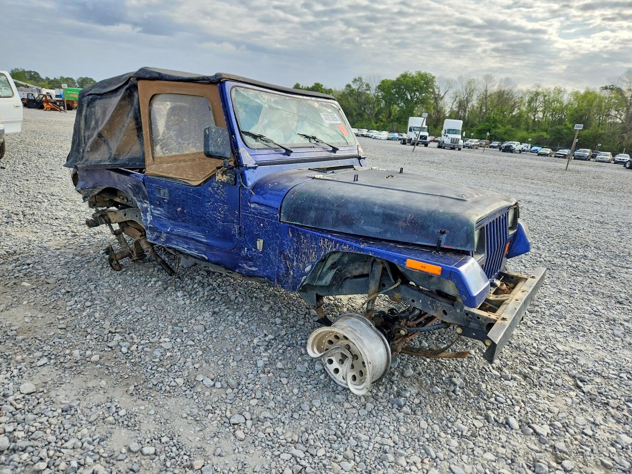 1994 Jeep Wrangler / Yj S Blue vin: 1J4FY19P8RP474334