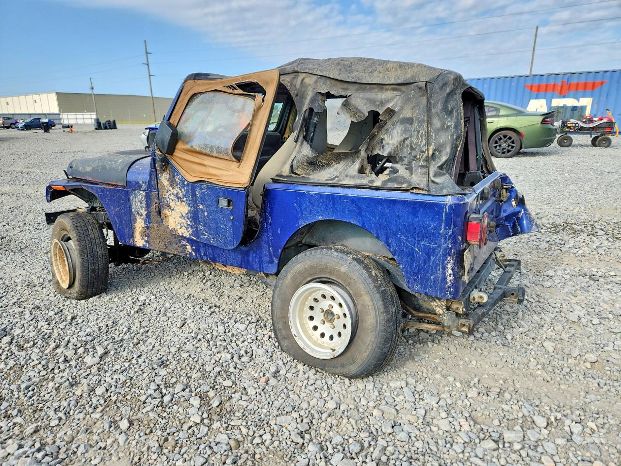 1994 Jeep Wrangler / Yj S Blue vin: 1J4FY19P8RP474334