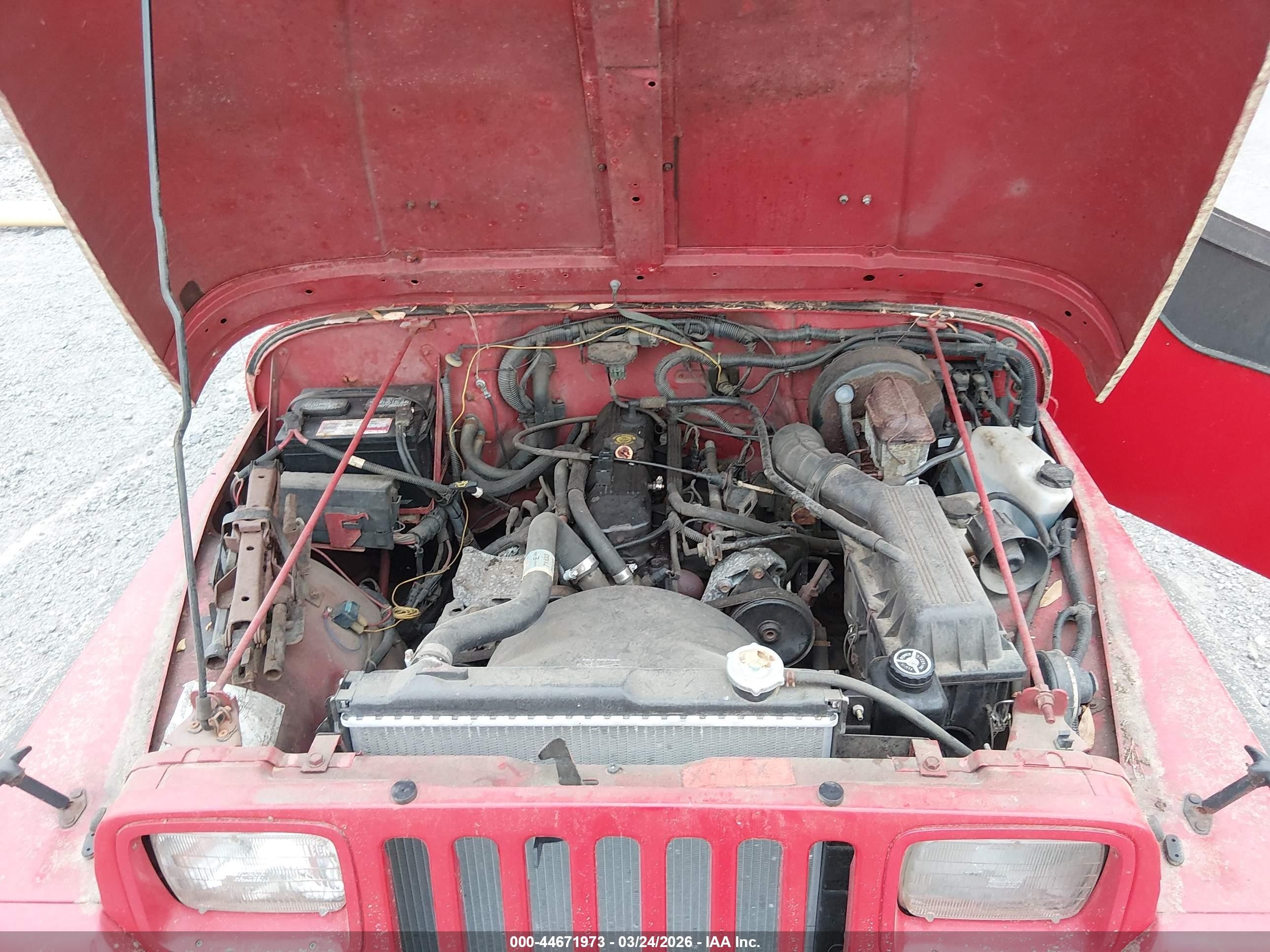 1995 Jeep Wrangler / Yj S/rio Grande Красный vin: 1J4FY19P8SP269263
