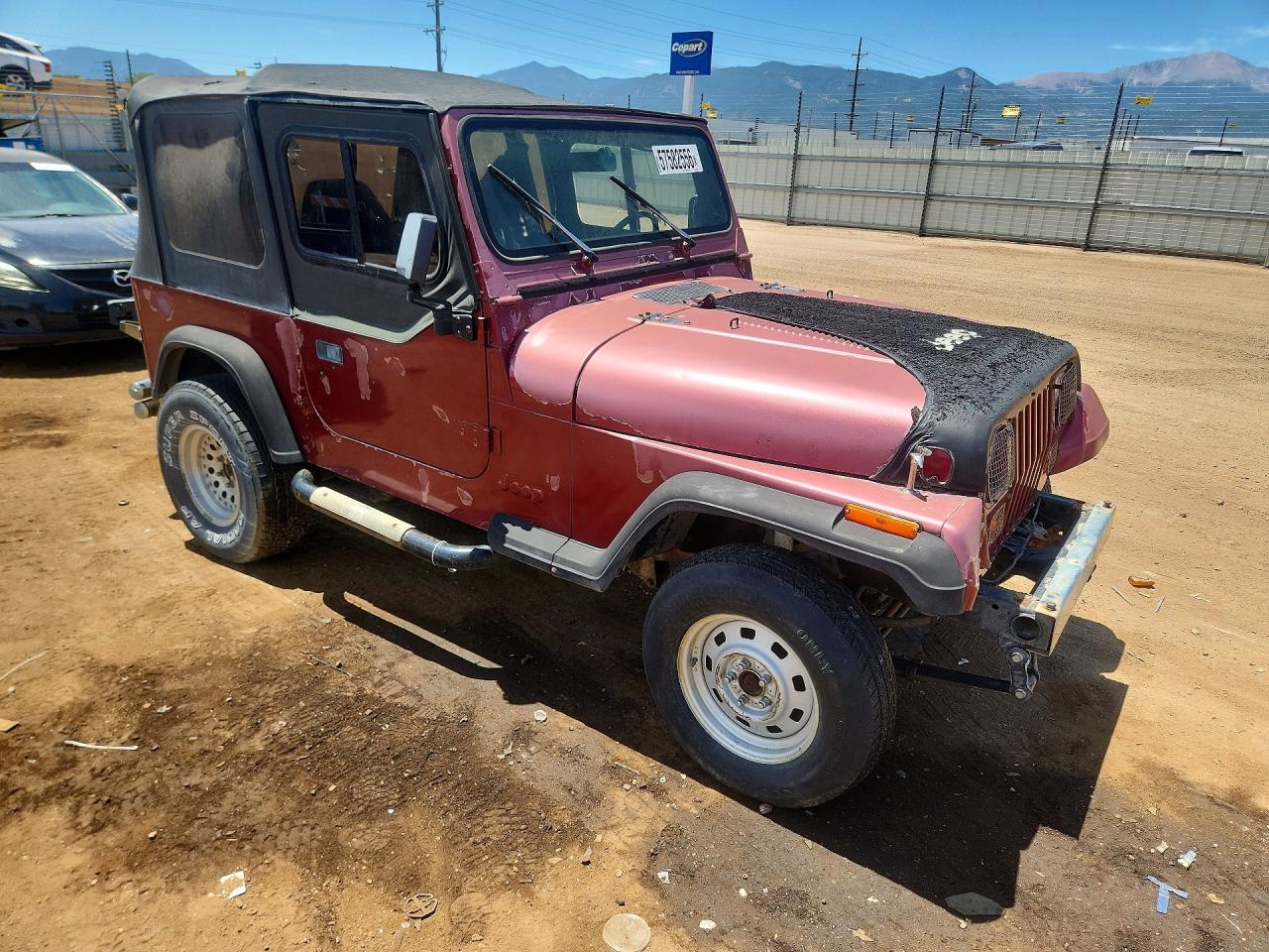 1994 Jeep Wrangler / Yj S Burgundy vin: 1J4FY19P9RP422033