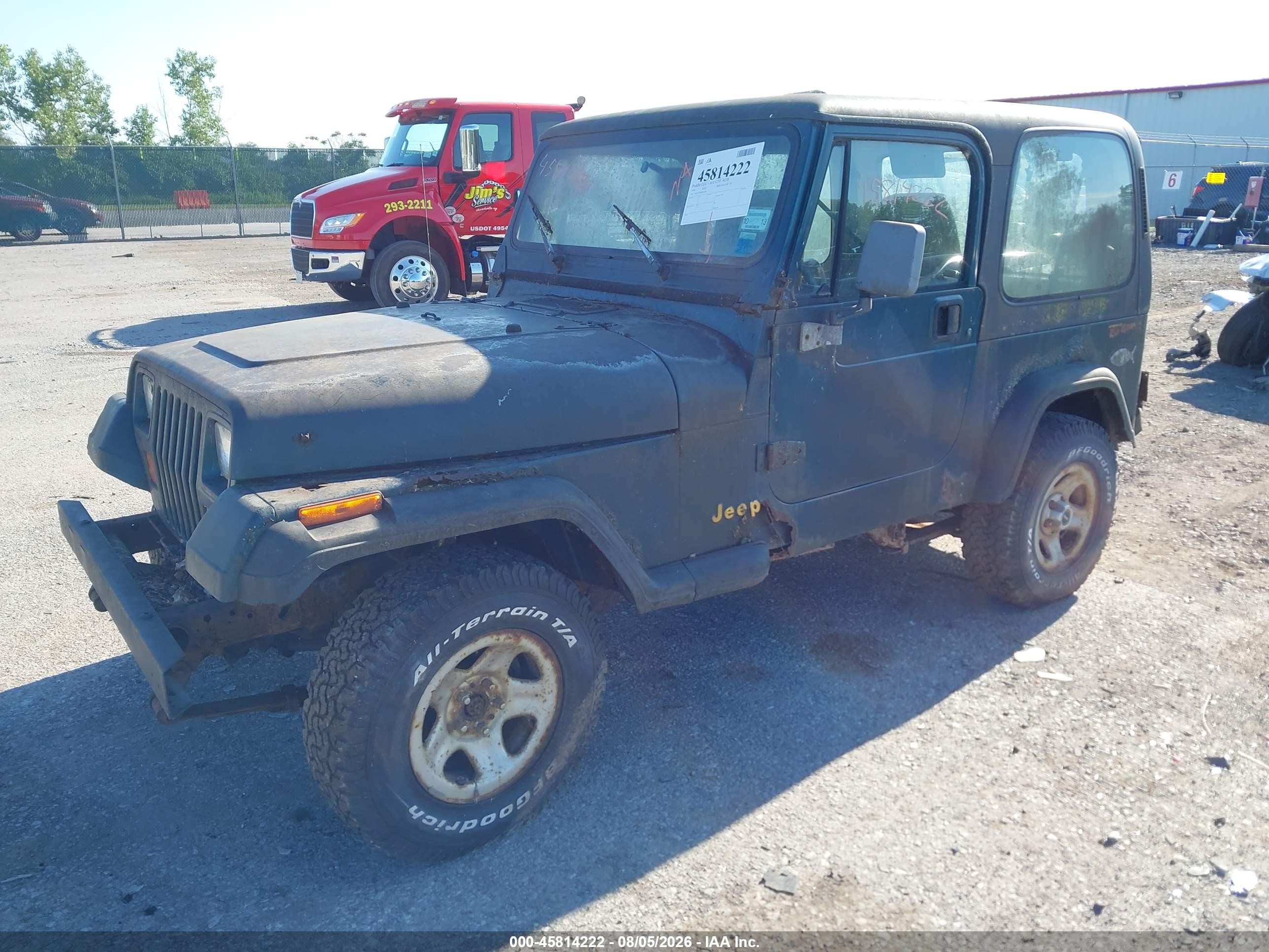 1995 Jeep Wrangler / Yj S/rio Grande Зеленый vin: 1J4FY19P9SP305106
