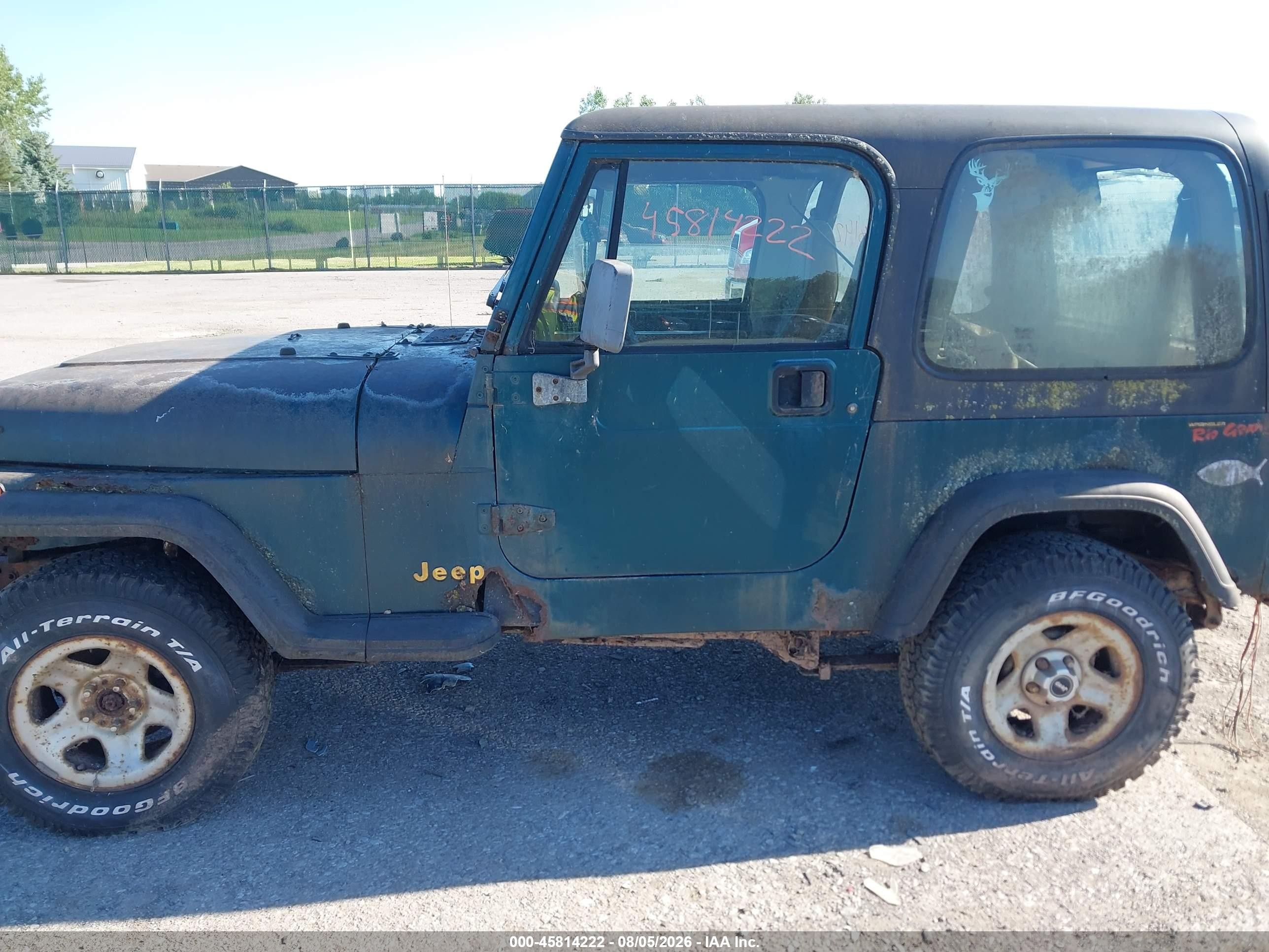 1995 Jeep Wrangler / Yj S/rio Grande Зеленый vin: 1J4FY19P9SP305106