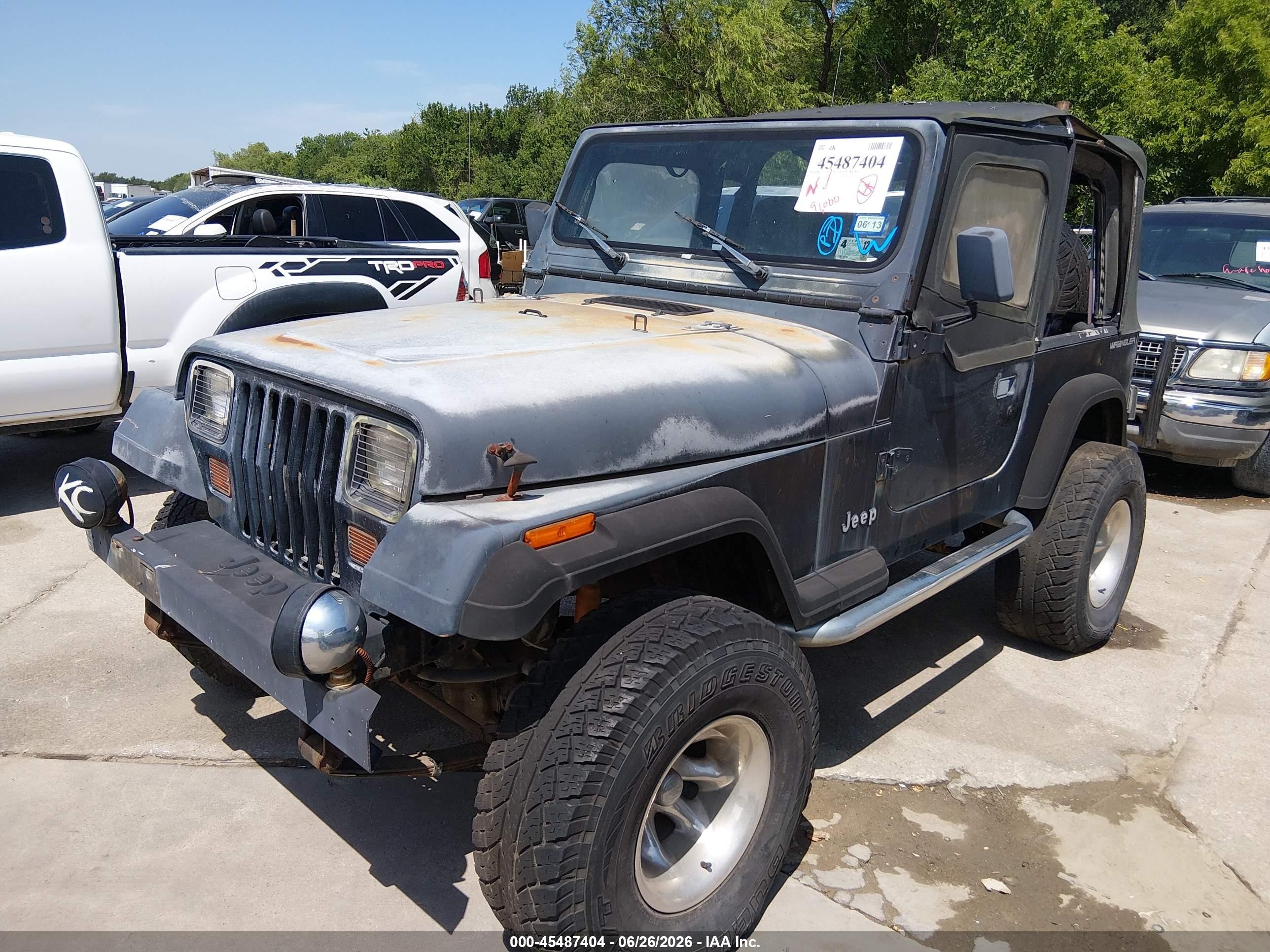1995 Jeep Wrangler / Yj S/rio Grande Black vin: 1J4FY19PXSP264078