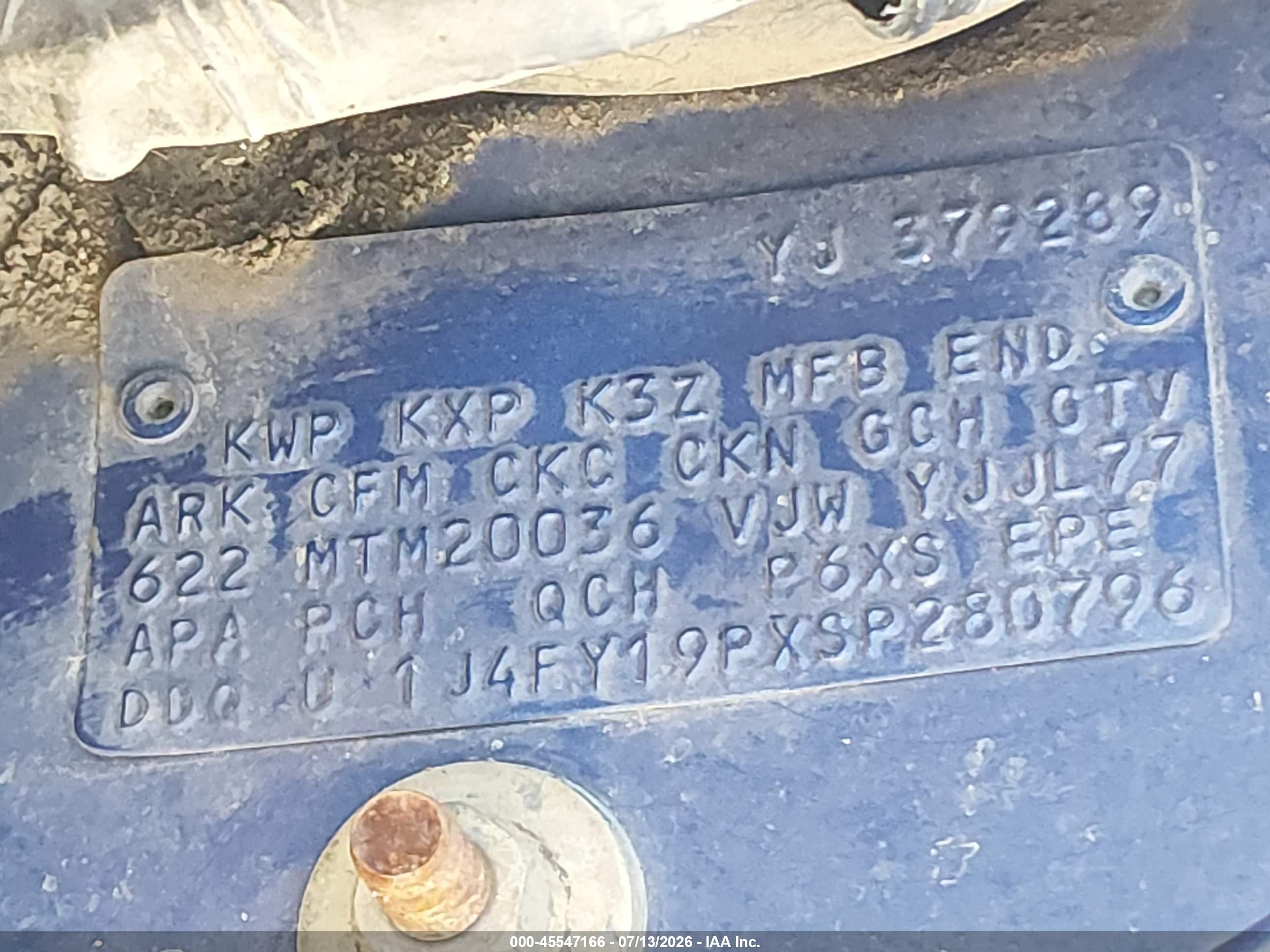 1995 Jeep Wrangler / Yj S/rio Grande Blue vin: 1J4FY19PXSP280796