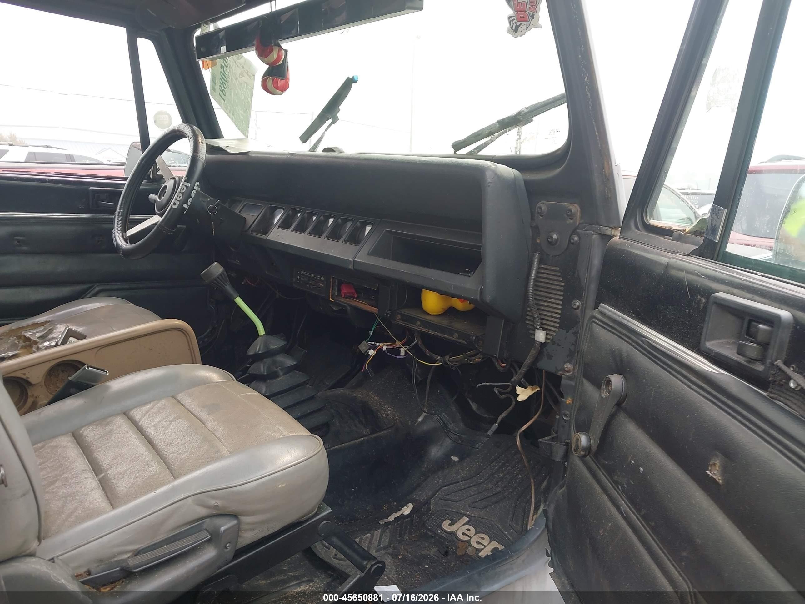 1995 Jeep Wrangler / Yj S/rio Grande Gray vin: 1J4FY19PXSP296769