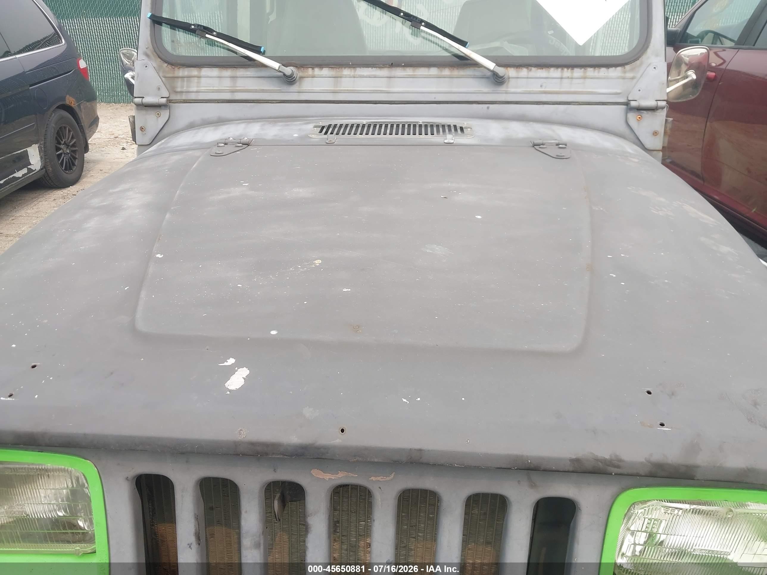 1995 Jeep Wrangler / Yj S/rio Grande Gray vin: 1J4FY19PXSP296769