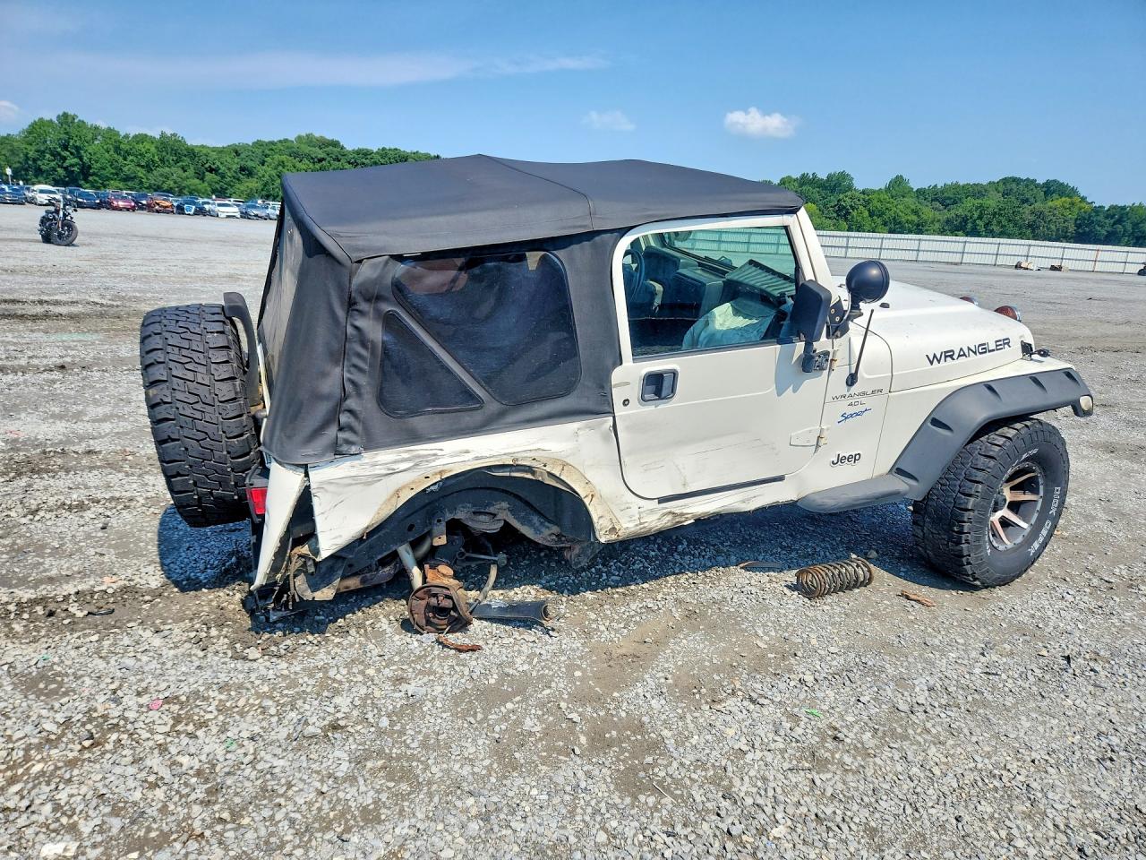 1997 Jeep Wrangler / Tj Sport White vin: 1J4FY19S0VP453928