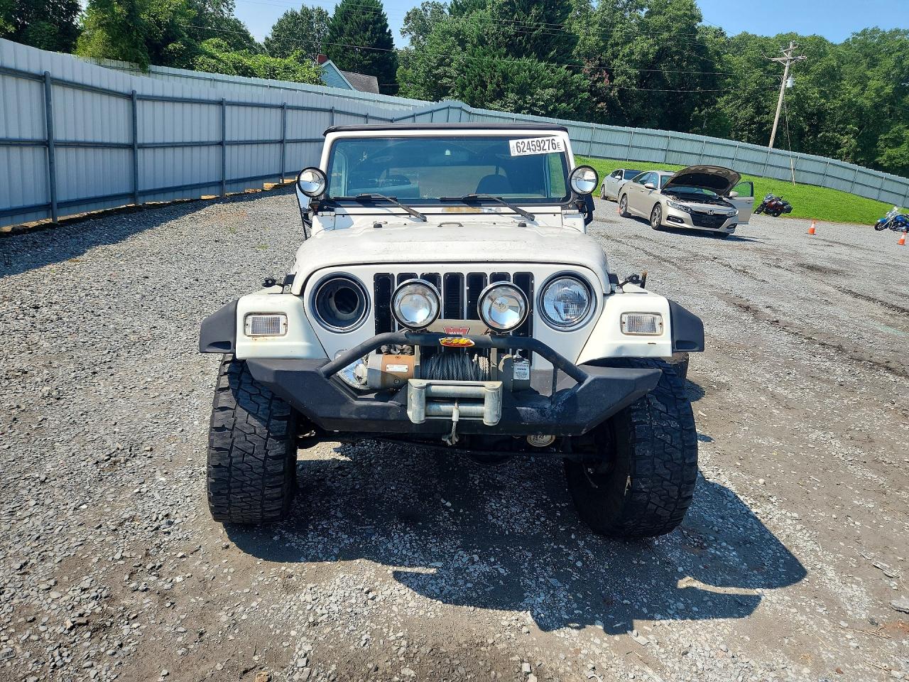 1997 Jeep Wrangler / Tj Sport White vin: 1J4FY19S0VP453928