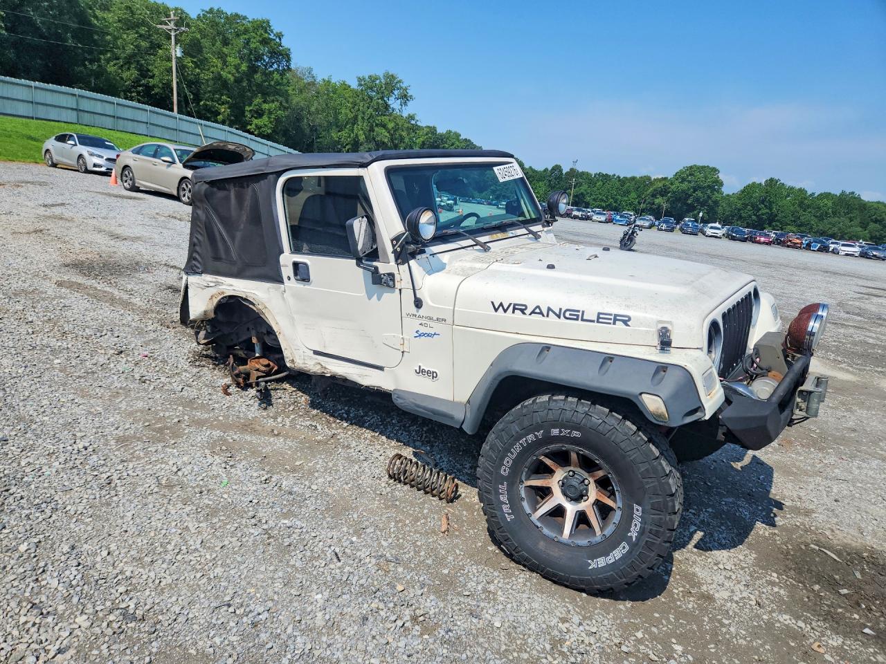 1997 Jeep Wrangler / Tj Sport White vin: 1J4FY19S0VP453928