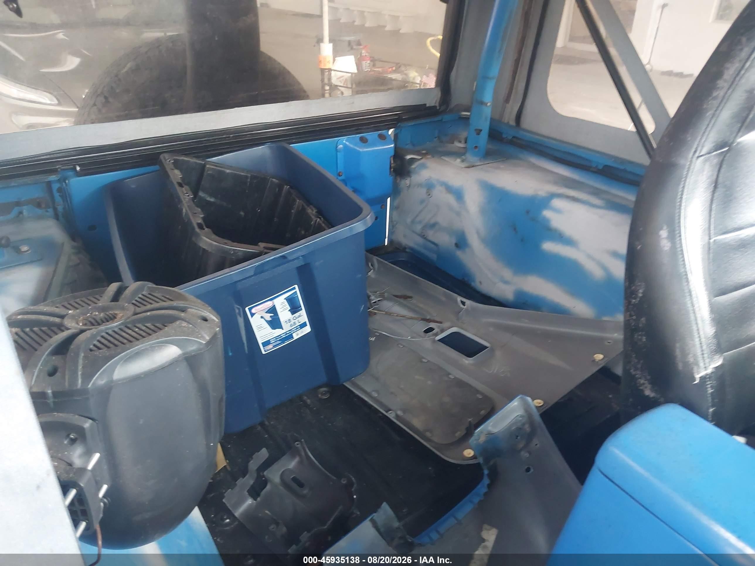 1997 Jeep Wrangler Sport Синий vin: 1J4FY19S0VP540759