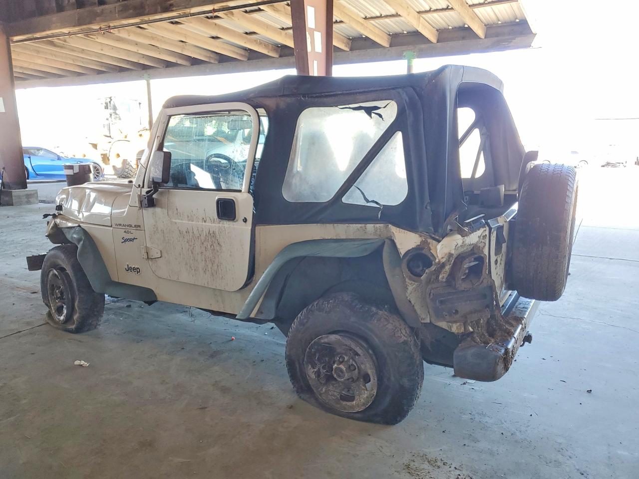 1998 Jeep Wrangler / Tj Sport White vin: 1J4FY19S0WP790729