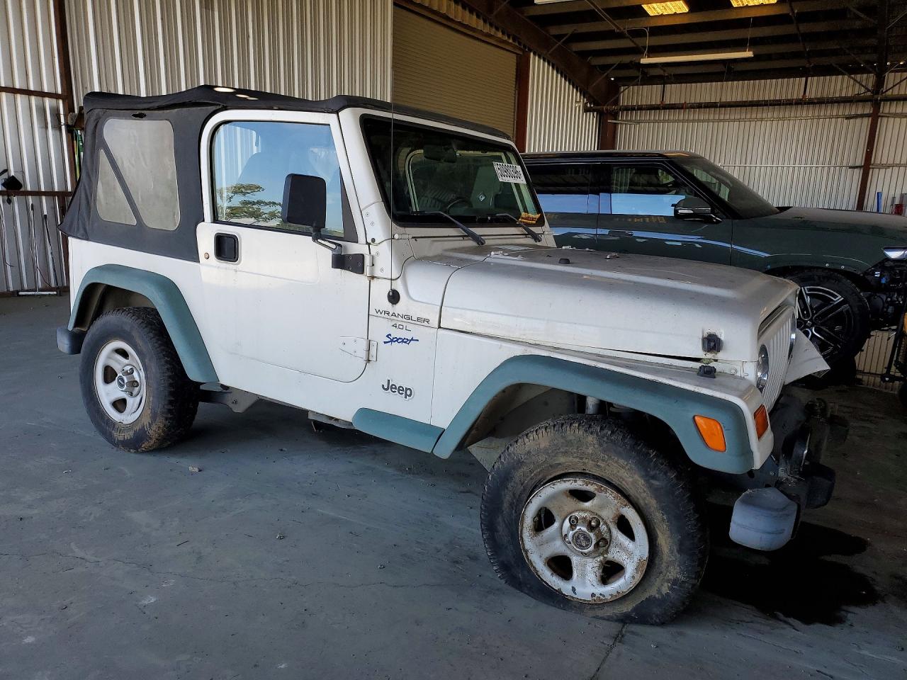 1998 Jeep Wrangler / Tj Sport White vin: 1J4FY19S0WP790729