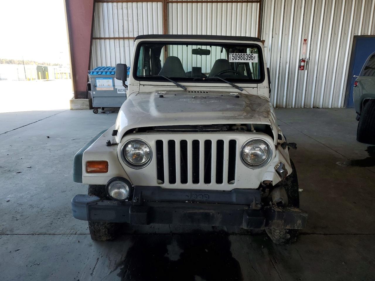 1998 Jeep Wrangler / Tj Sport White vin: 1J4FY19S0WP790729