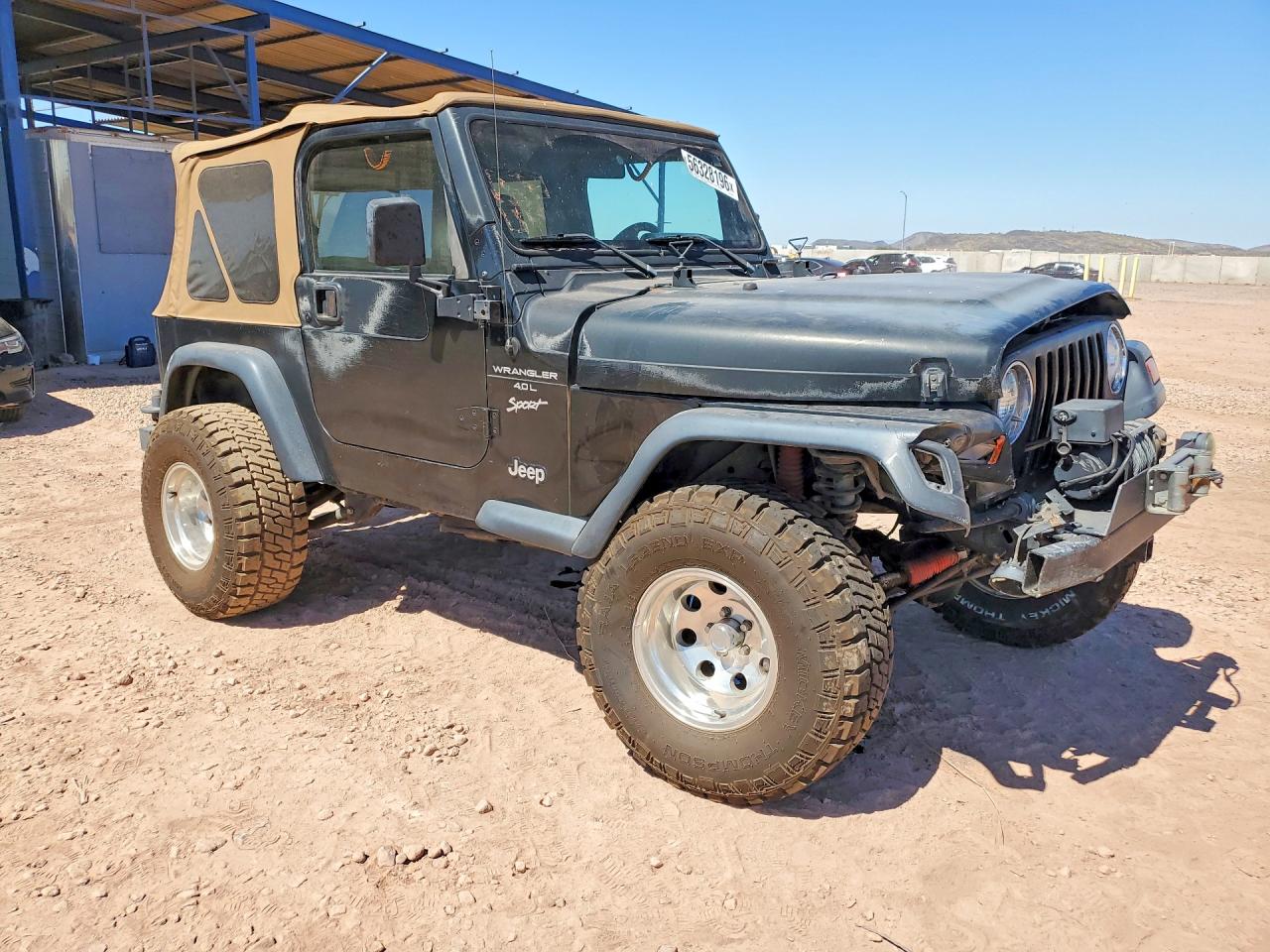 1999 Jeep Wrangler / Tj Sport Black vin: 1J4FY19S0XP403176