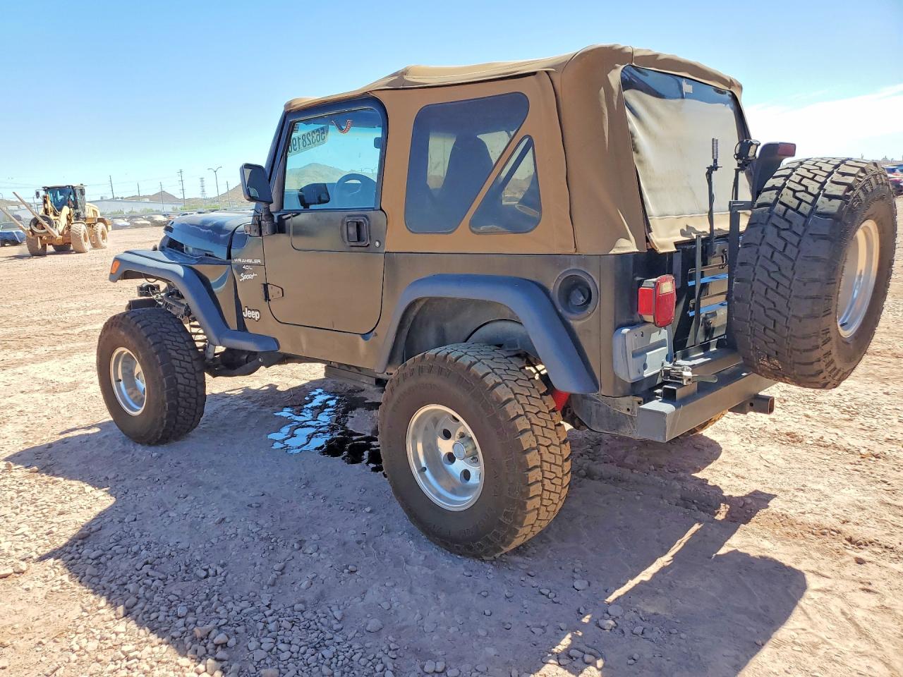 1999 Jeep Wrangler / Tj Sport Black vin: 1J4FY19S0XP403176